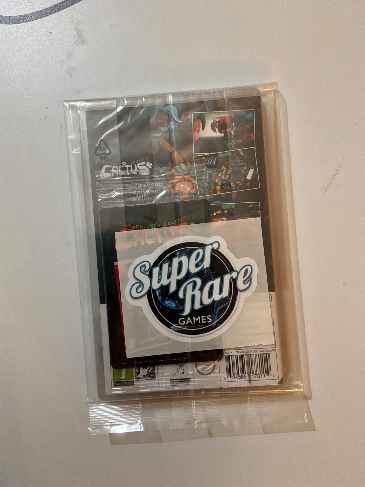 Assault Android Cactus (Nintendo Switch, Super Rare #28) Factory Sealed