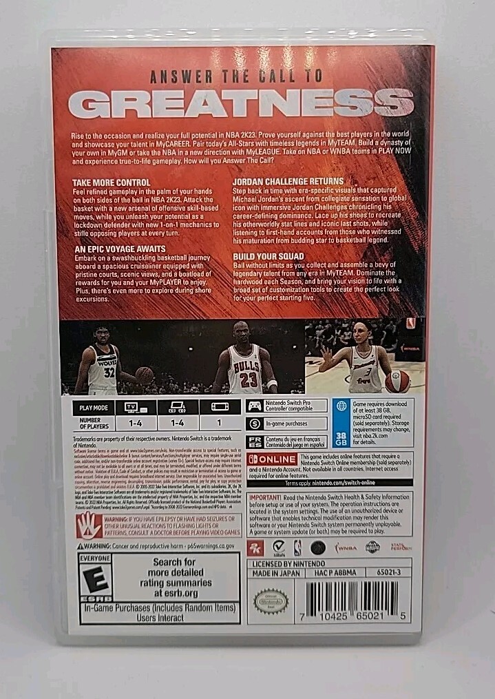 NBA 2K23 Michael Jordan Edition – Nintendo Switch – FAST SHIPPING