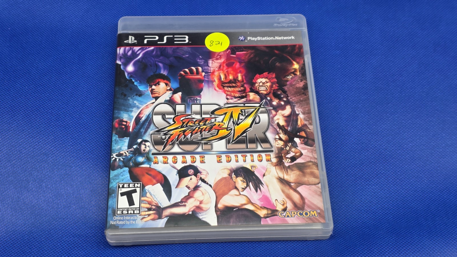 821: Playstation PS3 – Super Street Fighter IV Arcade Edition – CIB – Tested