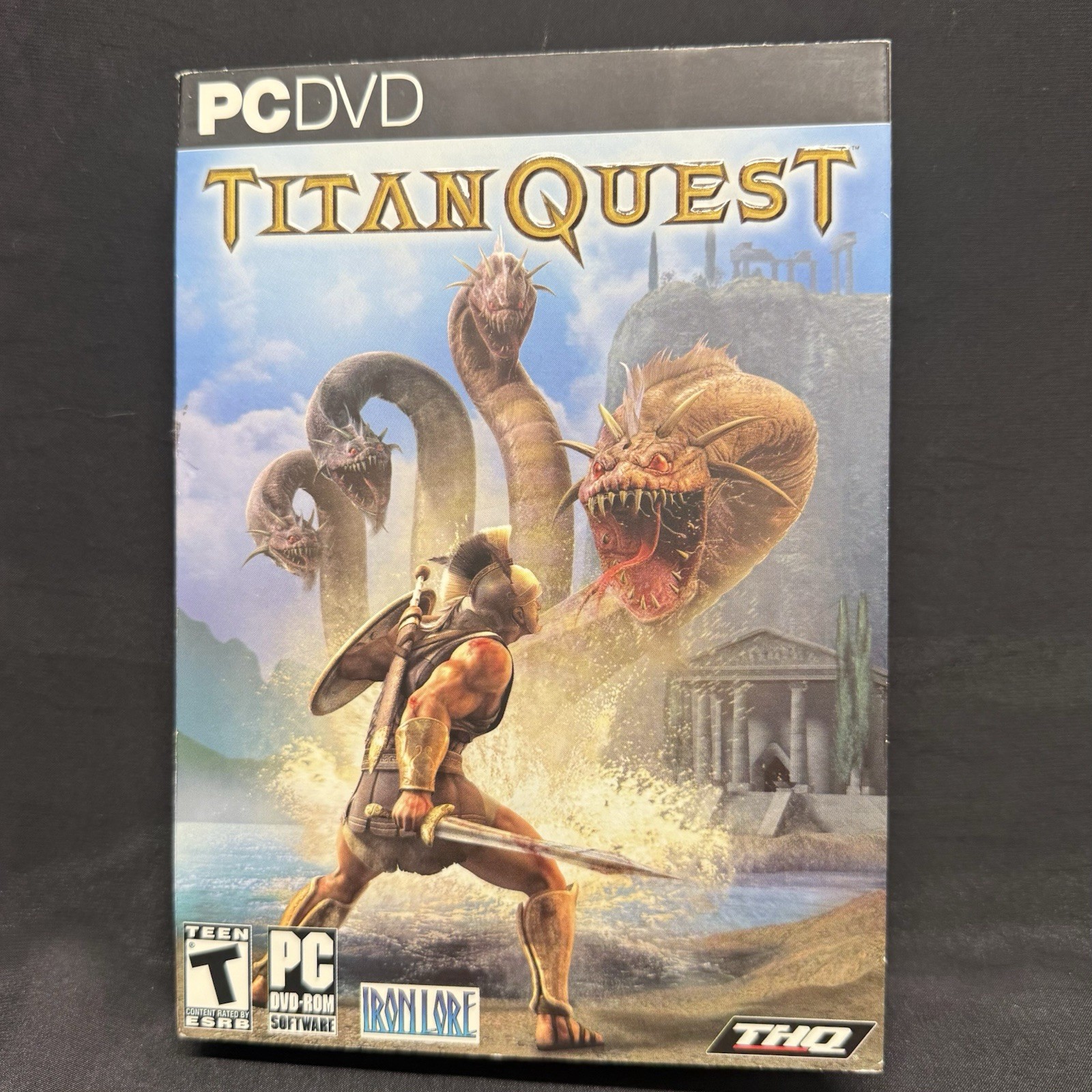 Titan Quest PC DVD-ROM Complete CIB Manual Map THQ Iron Lore Windows Game VGC