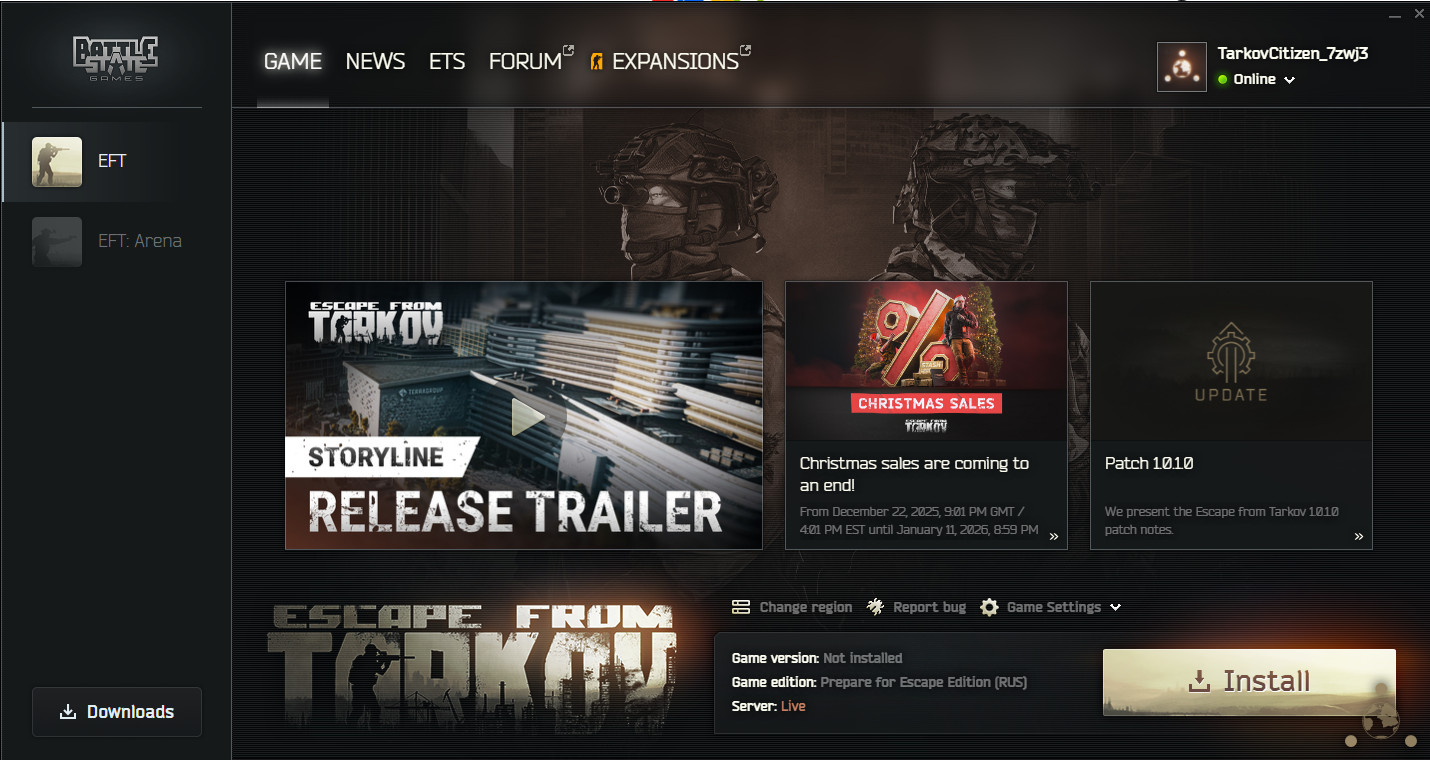 Escape From Tarkov Account (RUS)