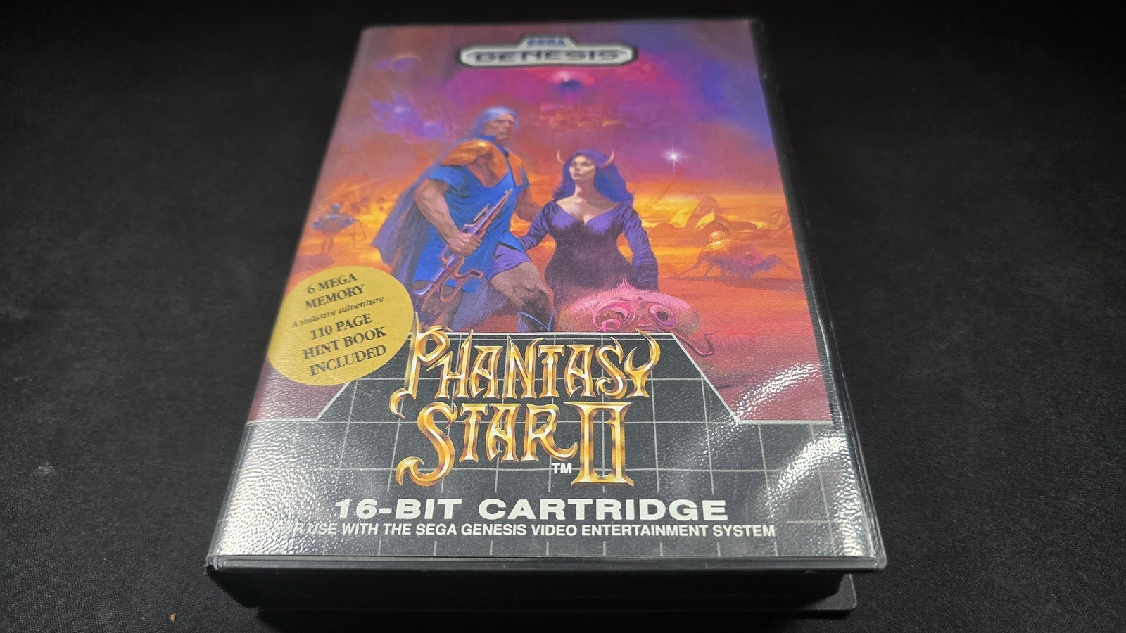 Phantasy Star II 2 Sega Genesis EXMT+ cond W box & Manual authentic+protector!