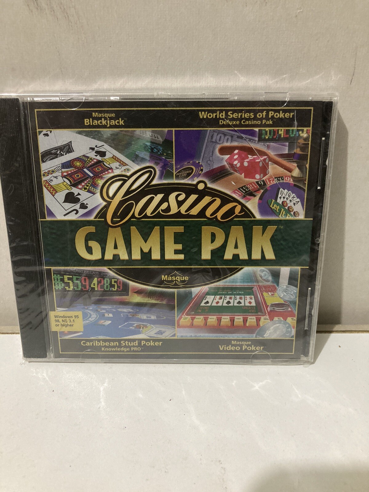 Casino Game Pak Pc Computer Game FUN Gamble Gambling Vegas Style Action