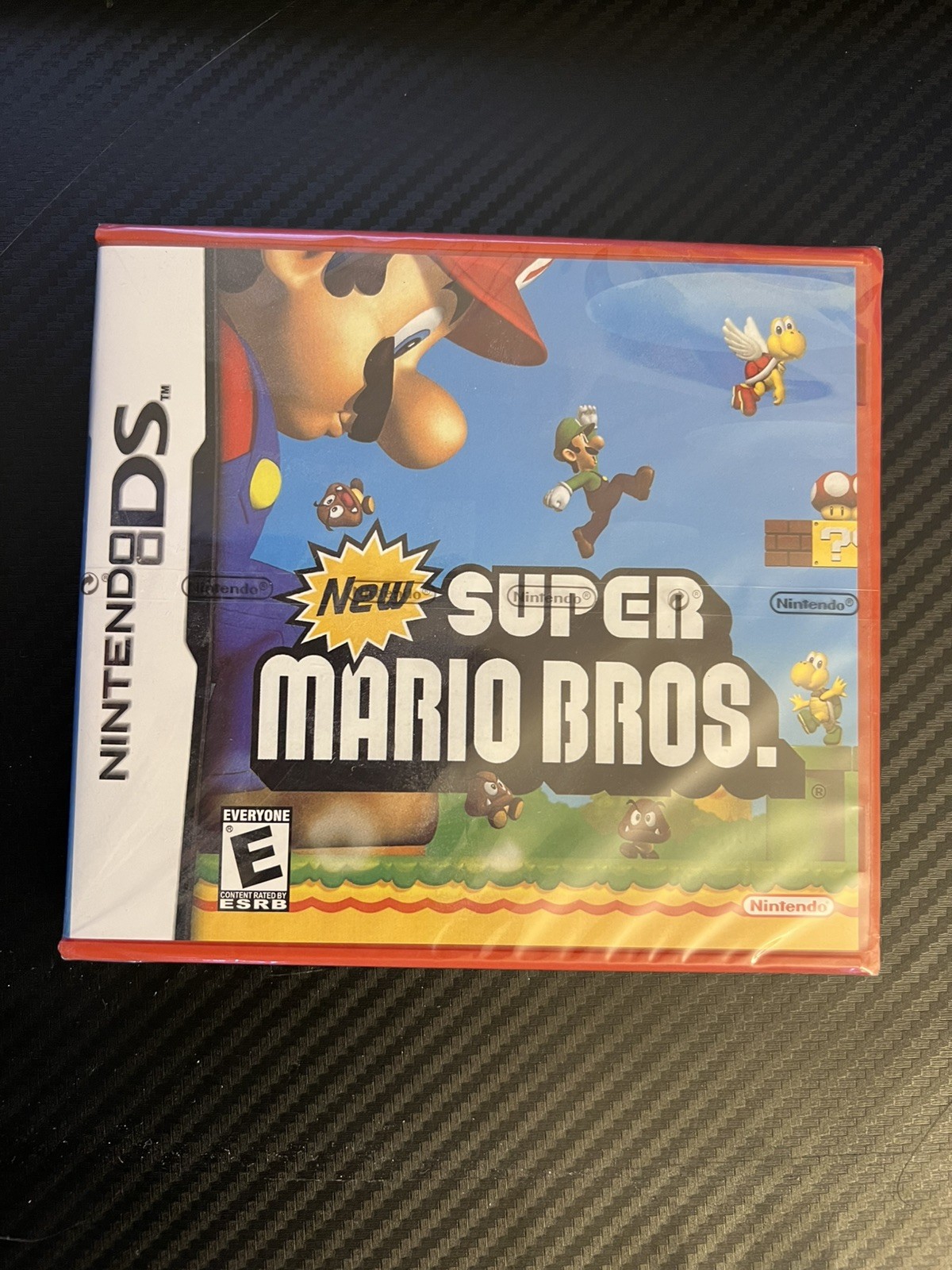 New Super Mario Bros. (Nintendo DS, 2006) Brand New Factory Sealed Red Case