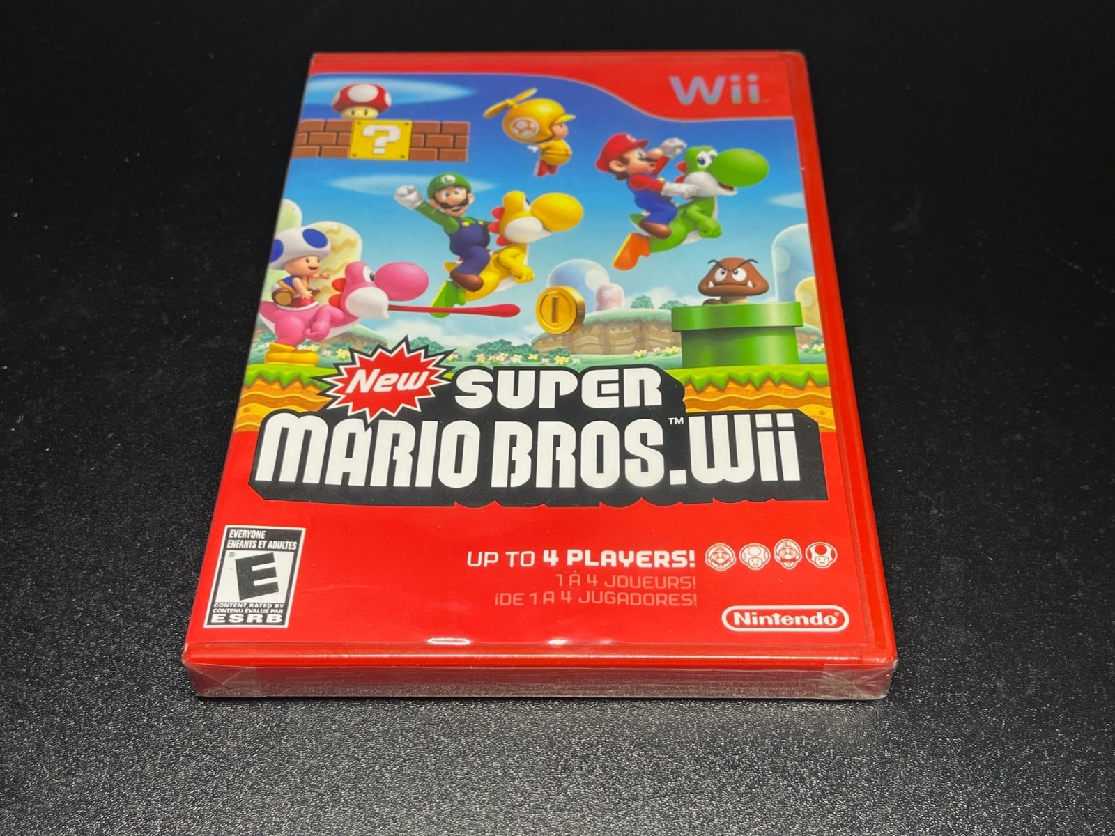 NEW SUPER MARIO BROS WII GAME RED CASE FIRST PRINT 🔥00000 73076A🔥SEALED