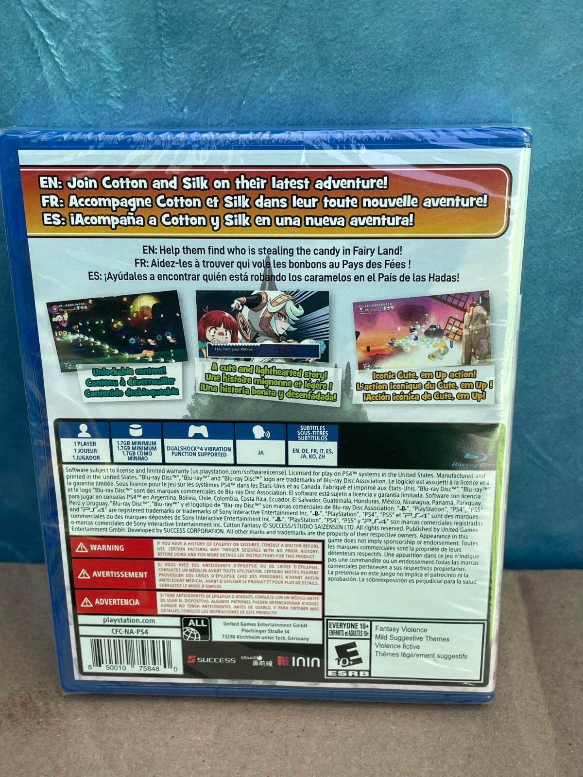 Cotton Fantasy (Sony PlayStation 4) PS4 Brand New Sealed USA ESRB Version