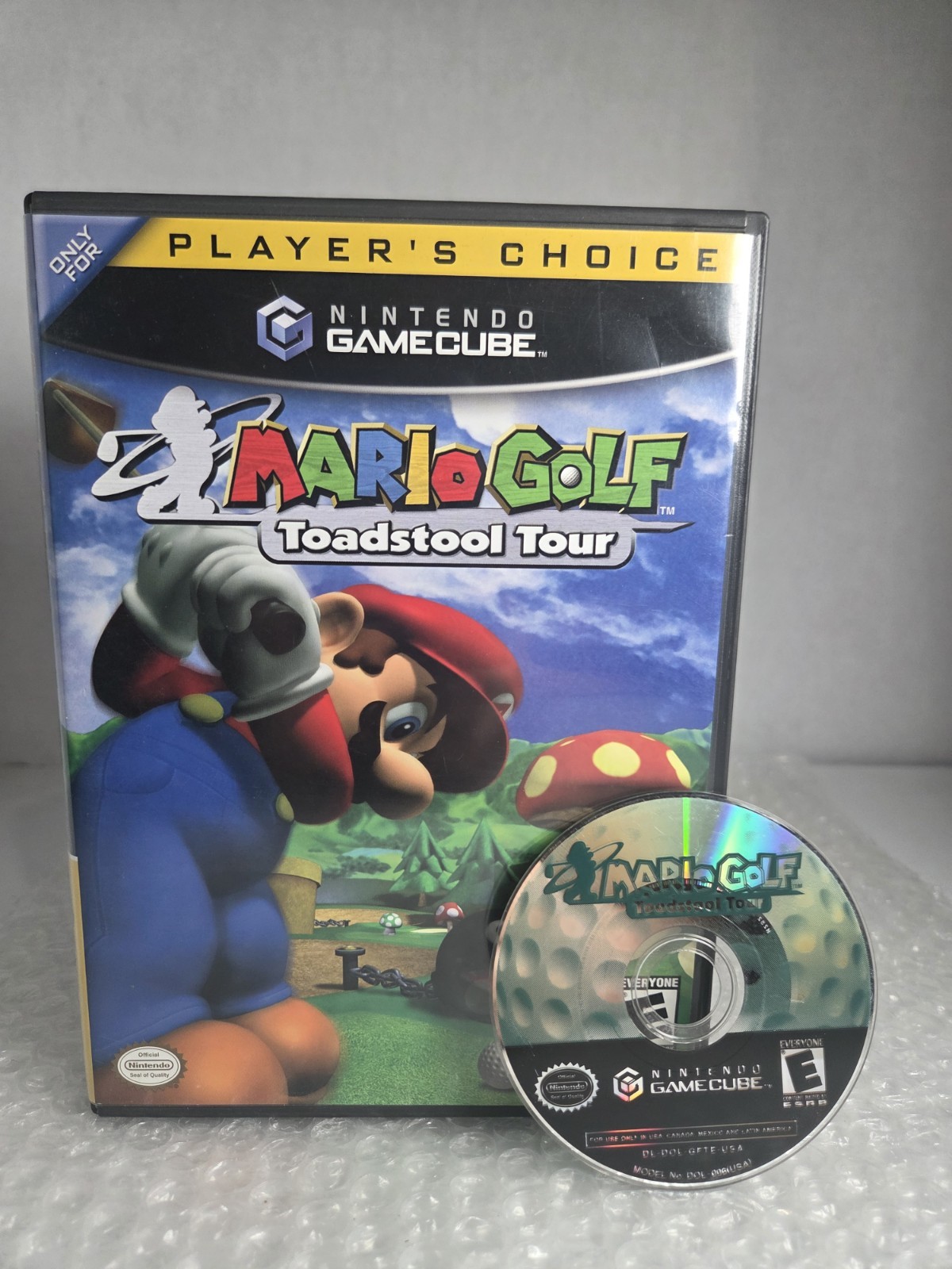 Mario Golf Toadstool Tour Nintendo GameCube Wii No Manual Disc Case Tested OEM