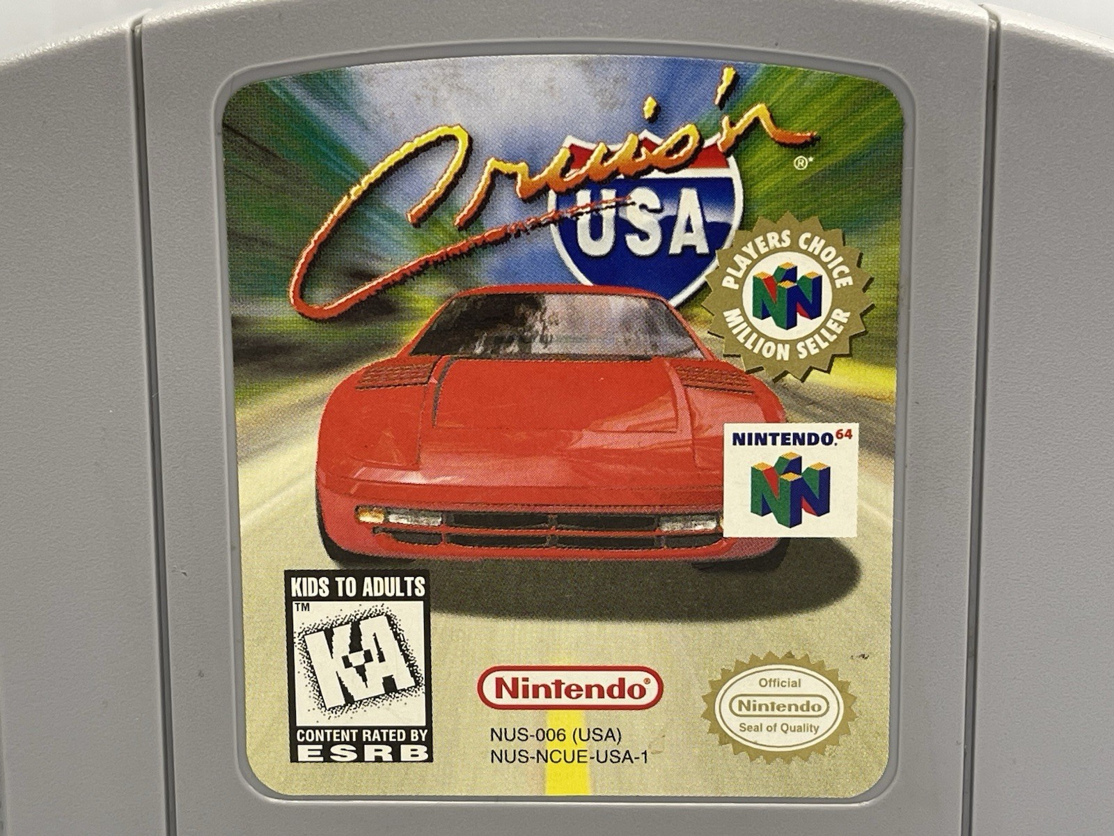 Cruis’n USA Nintendo 64 1996 N64 Cartridge Only Tested & Working Players Choice