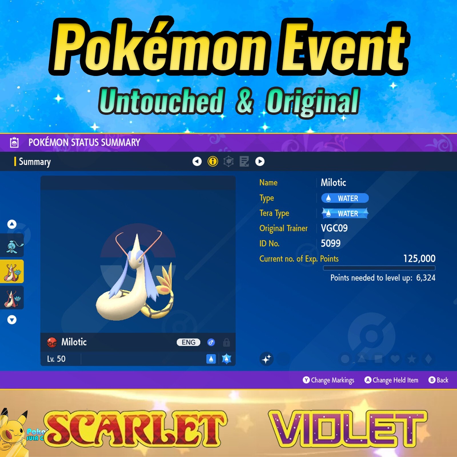 ✨Shiny Milotic Event 💚 Pokemon Championships 2009 💜 Pokémon Scarlet & Violet