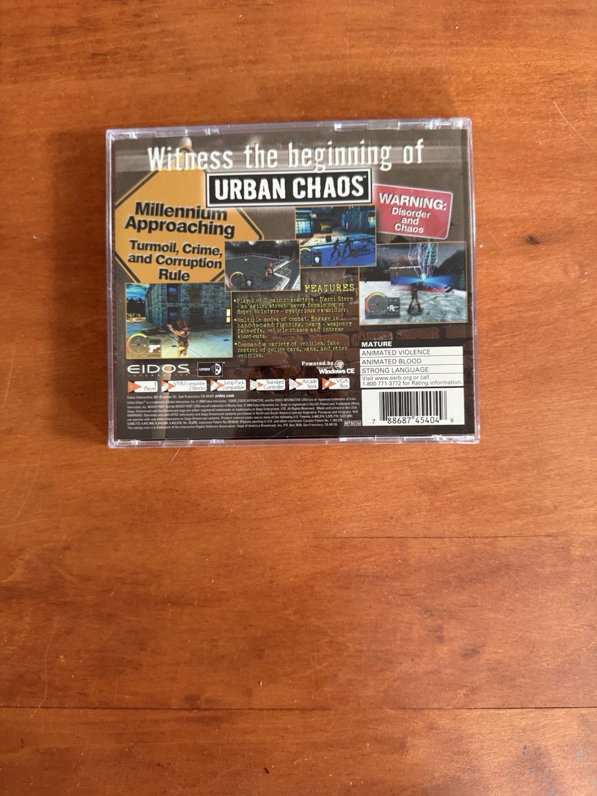 Urban Chaos (Sega Dreamcast) MINT COB Complete w/ Reg & Tested Ships Fast