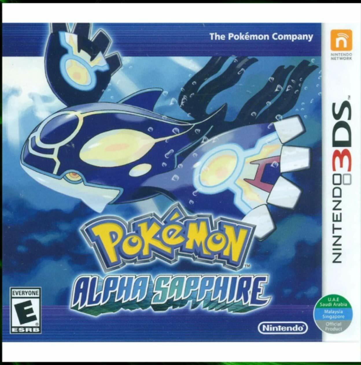NEW Pokemon Alpha Sapphire (Nintendo 3DS, 2014) World Edition