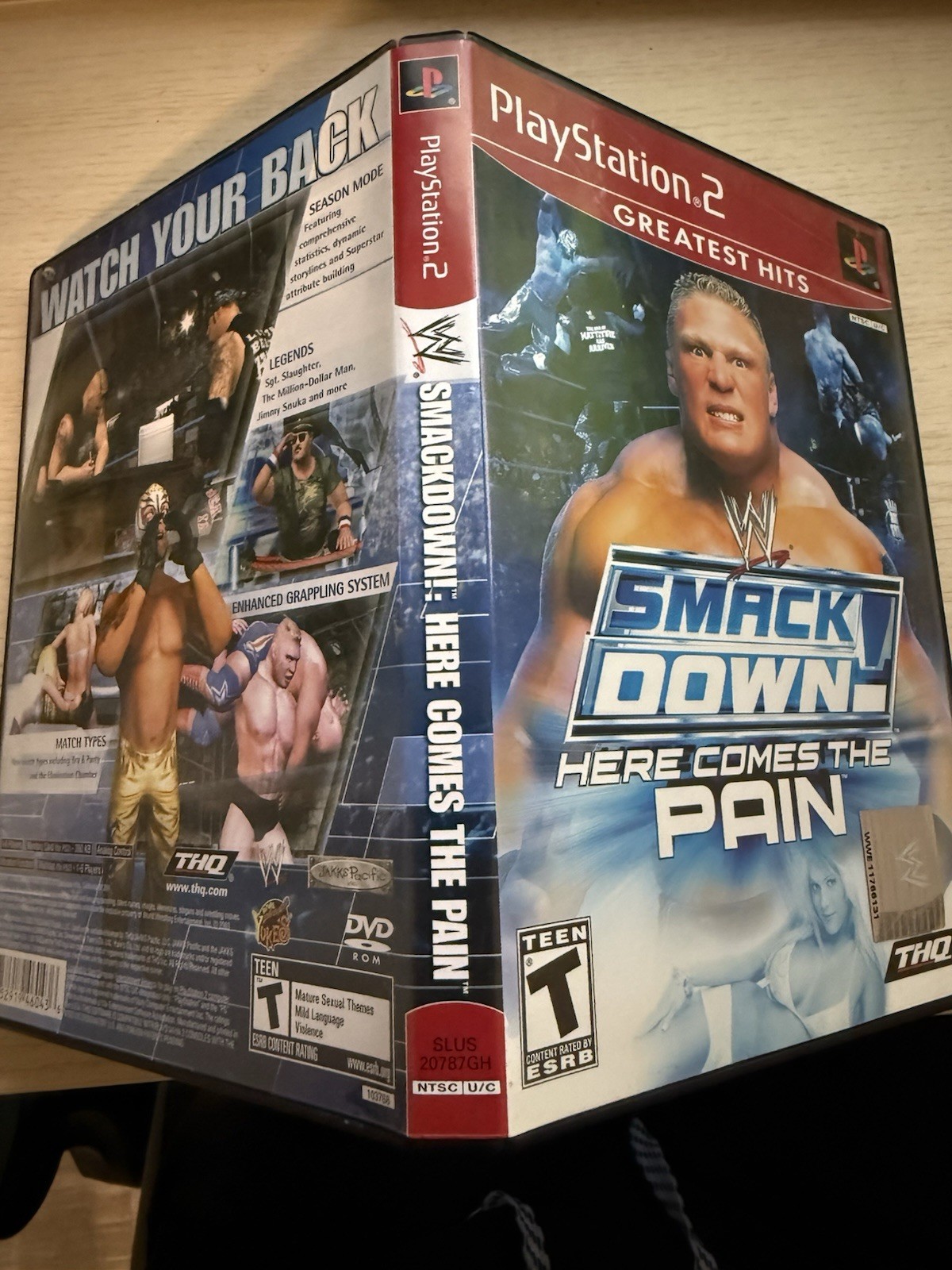 WWE SmackDown! Here Comes The Pain Greatest Hits PlayStation 2 PS2 Game TESTED