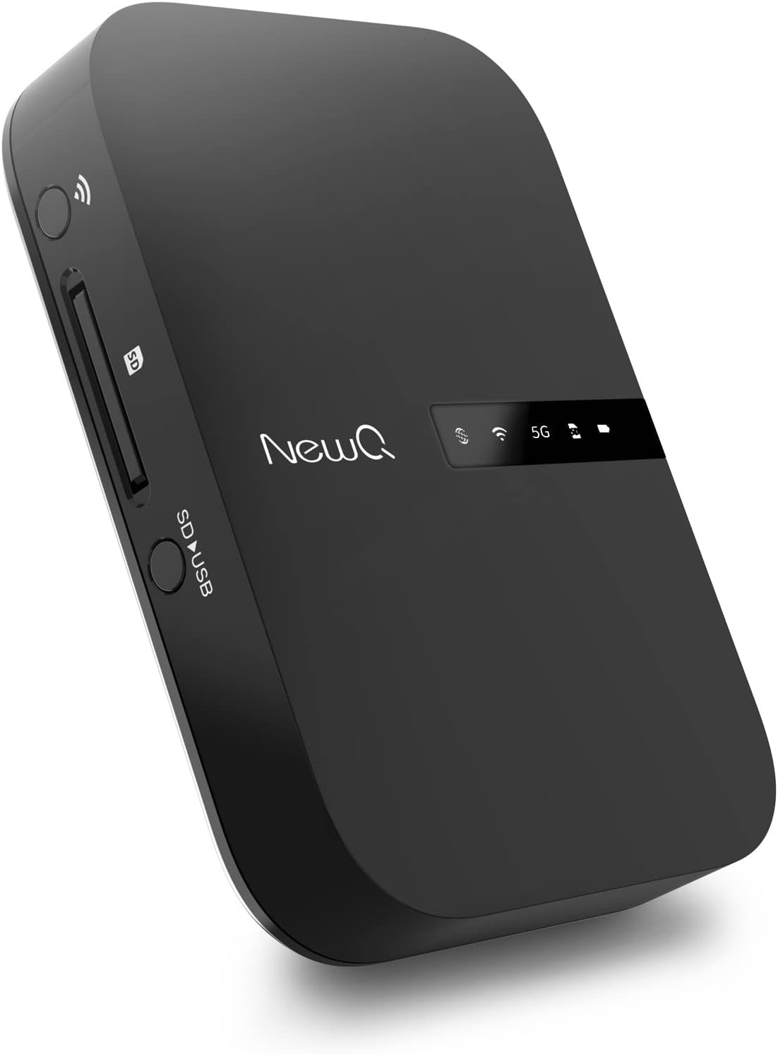 NewQ Filehub AC750 Travel Router: Portable Hard Drive SD Card Reader & Mini…