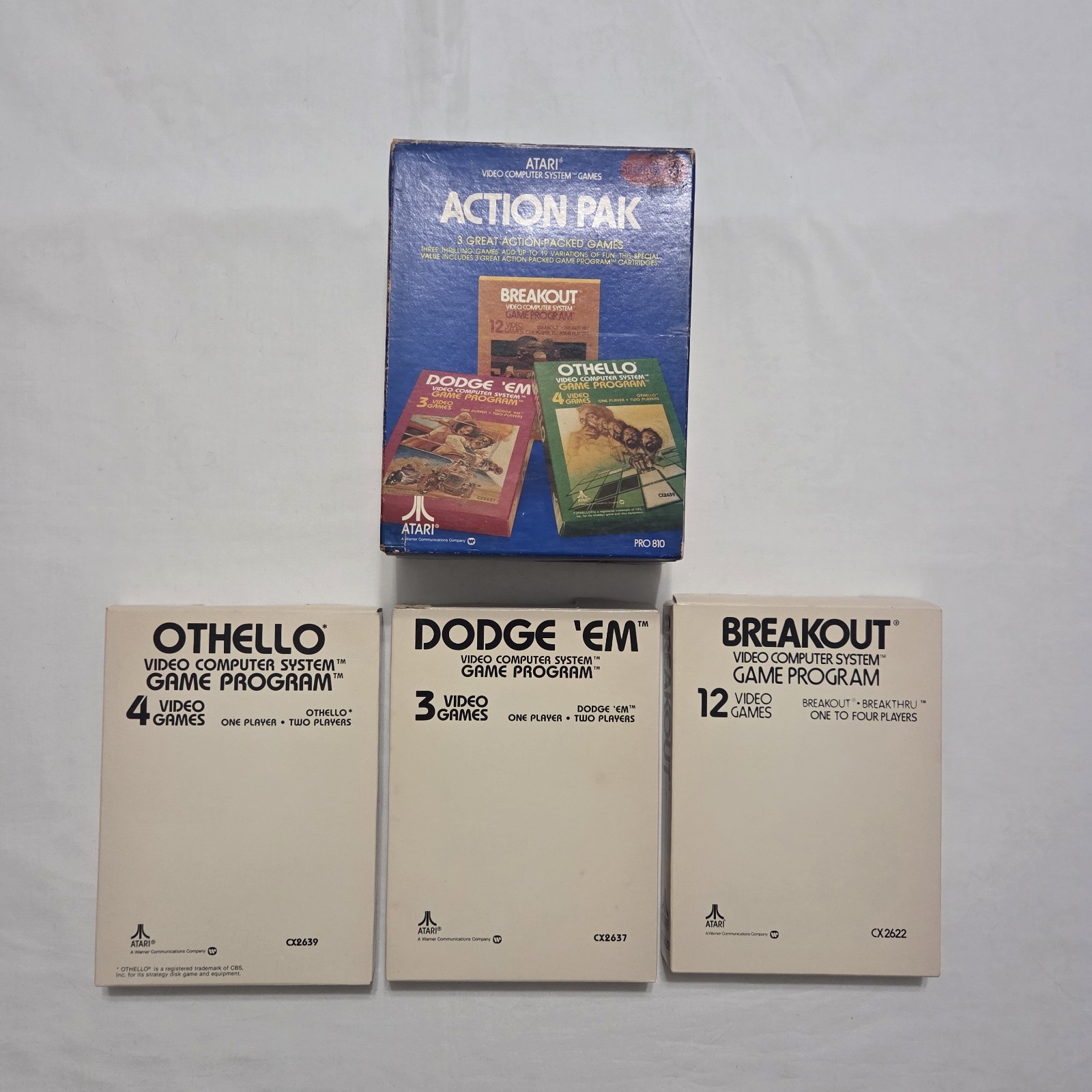 Action Pak PRO 810 (Atari 2600 VCS, 1978) Complete in Box CIB w/ Manuals