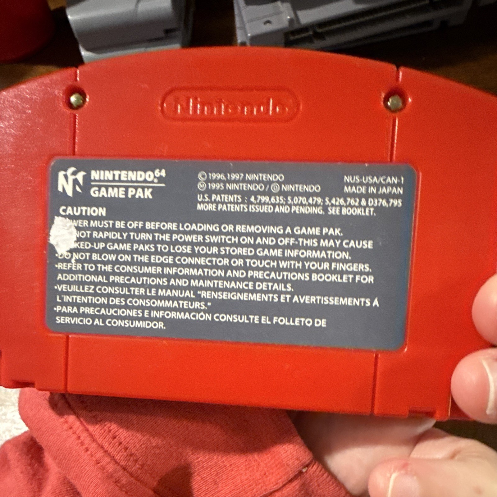 Ubi Soft Rocket: Robot on Wheels (Nintendo 64) NTSC-U/C E Red Cartridge