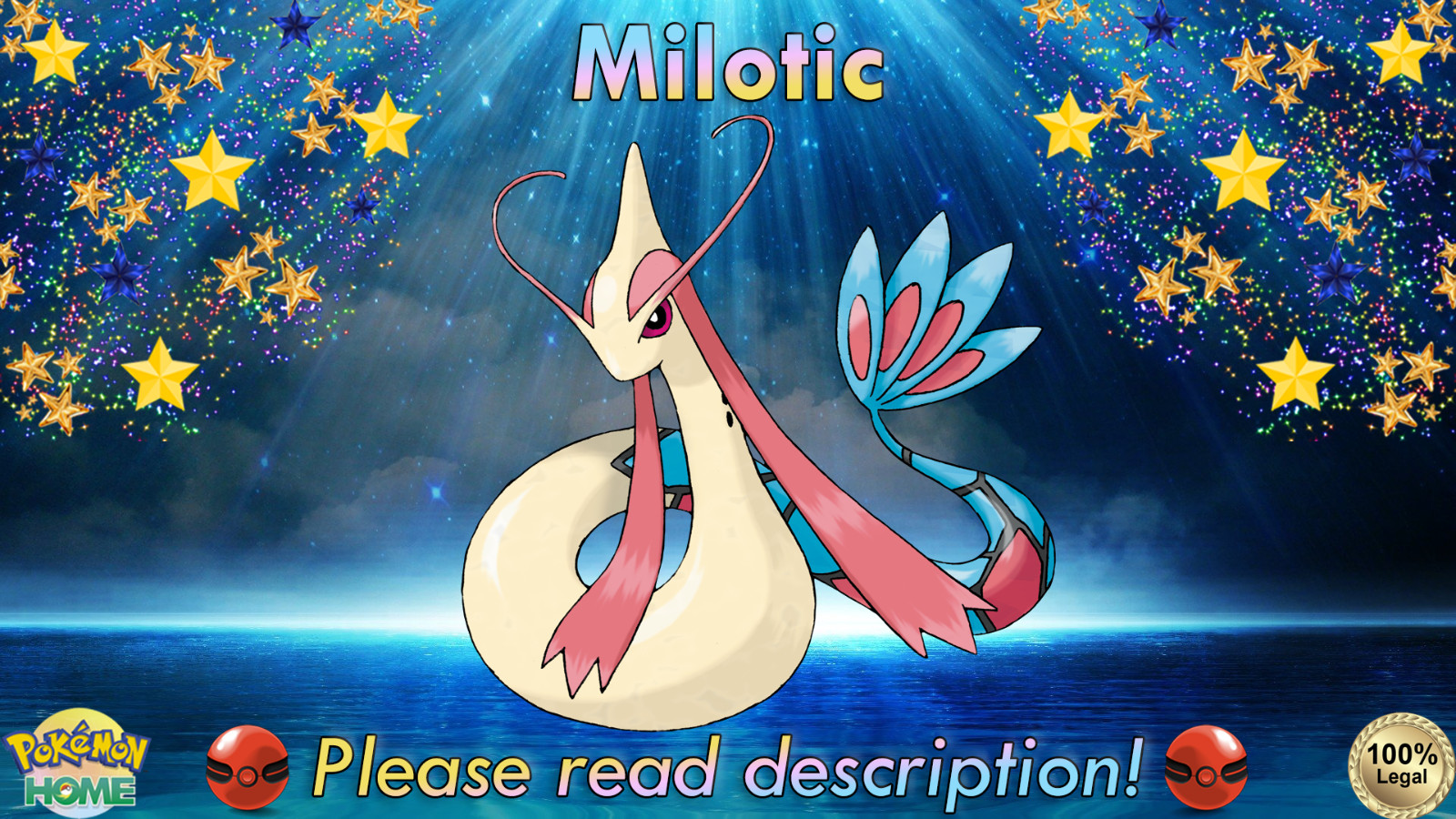 ✨Milotic EVENT 6IV✨Pokémon Sword/Shield BD/SP S/V HOME (💯Legal)