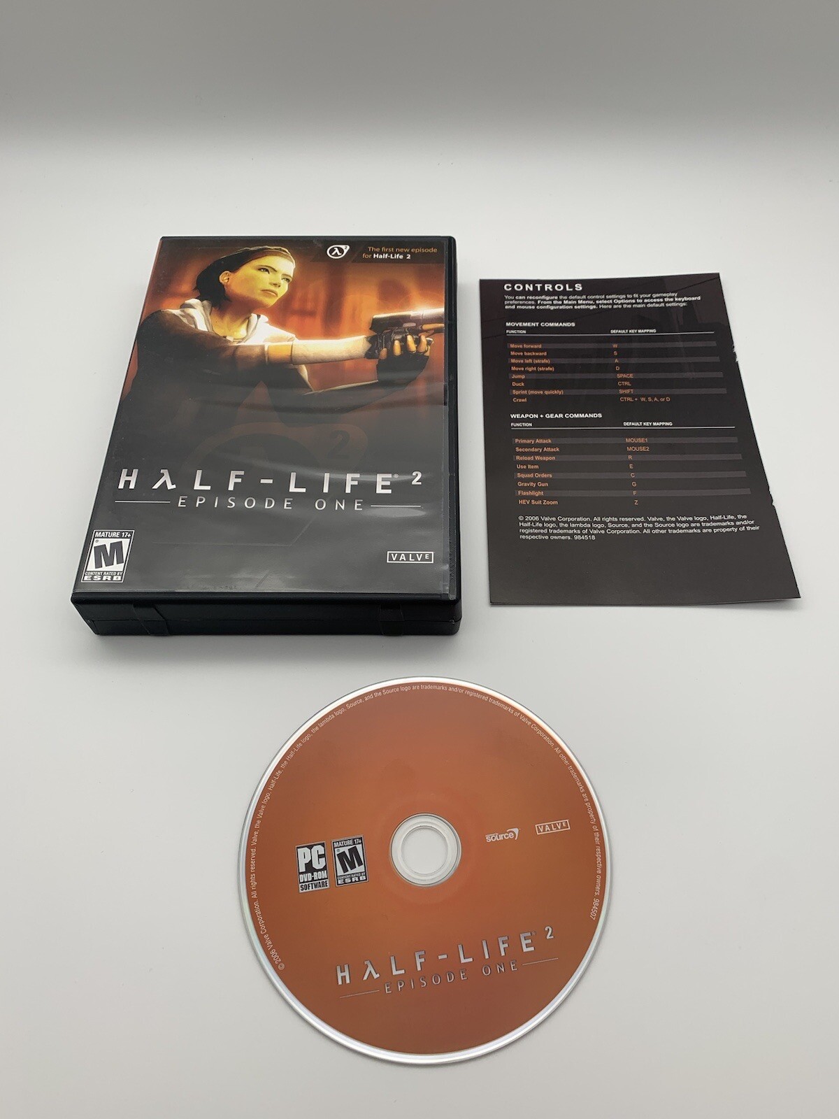 Half-Life 2: Episode One Retail Box (PC, 2006) with Original Box + Manual