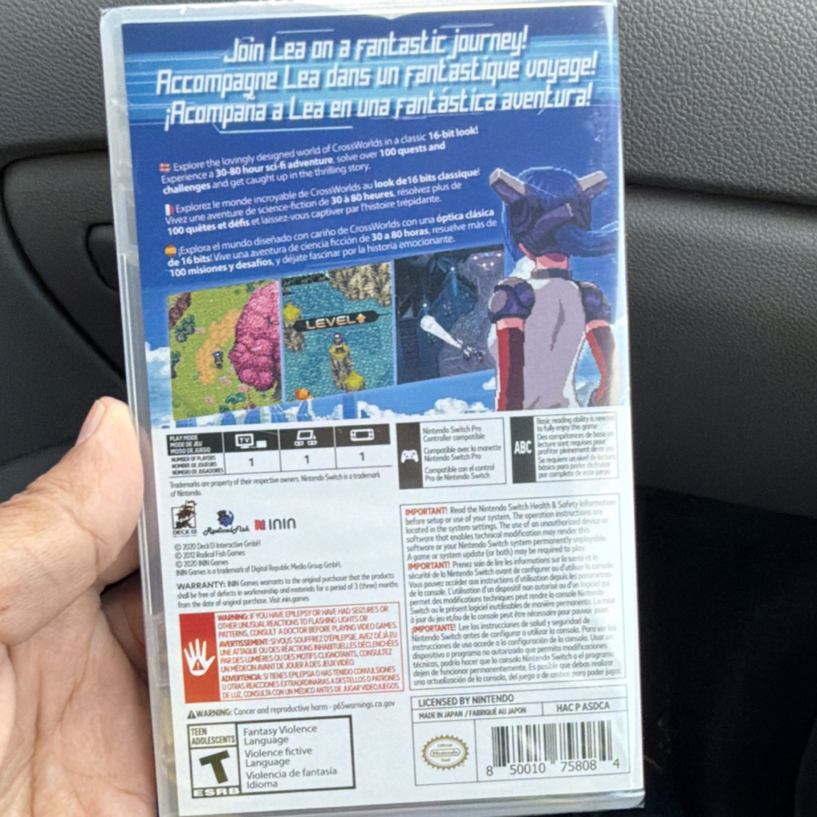 ININ CrossCode Nintendo Switch Role Playing Game Manual Included Multiplayer
