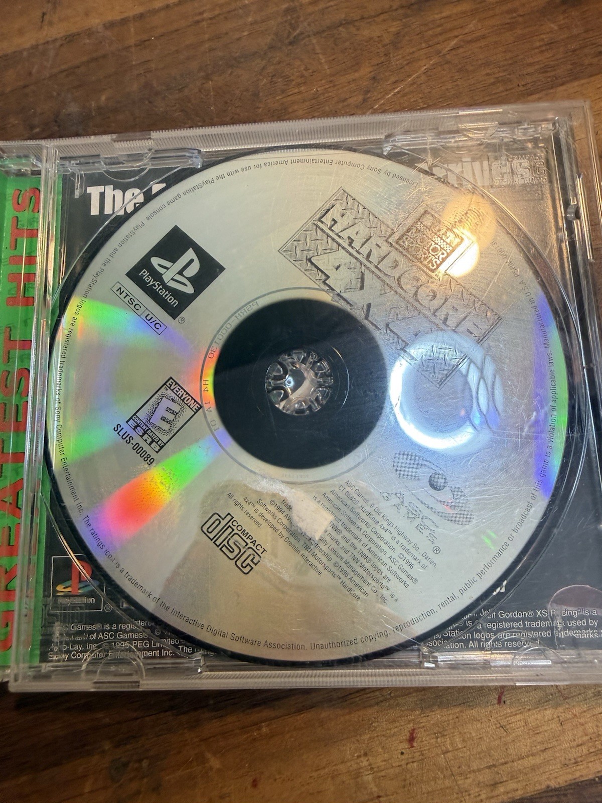 TNN Motorsports Hardcore 4×4 [GH] – Sony PS1 Playstation 1 Disc And Back Cover