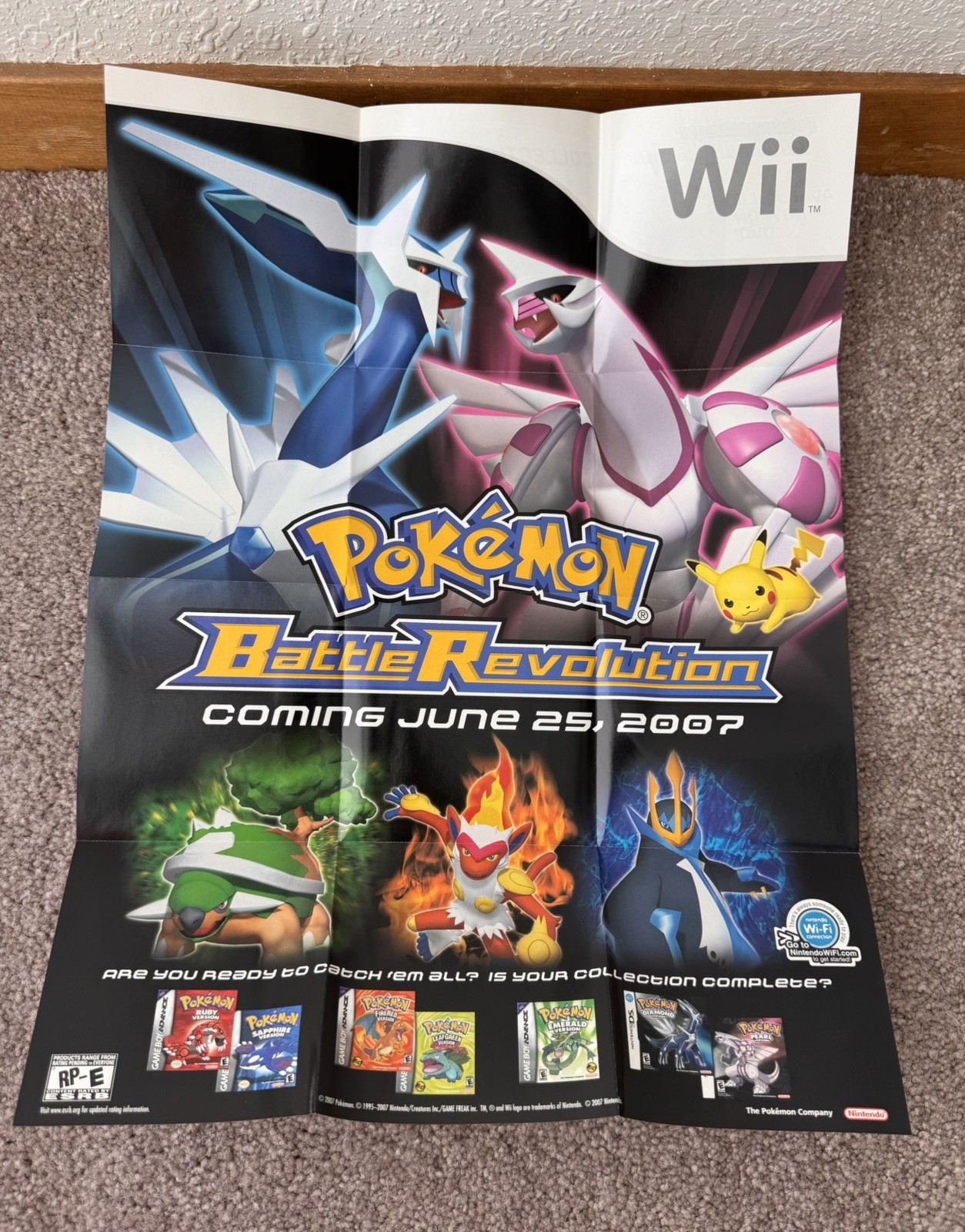 Pokemon Pearl Version Authentic [Nintendo DS – CIB] Complete With Poster