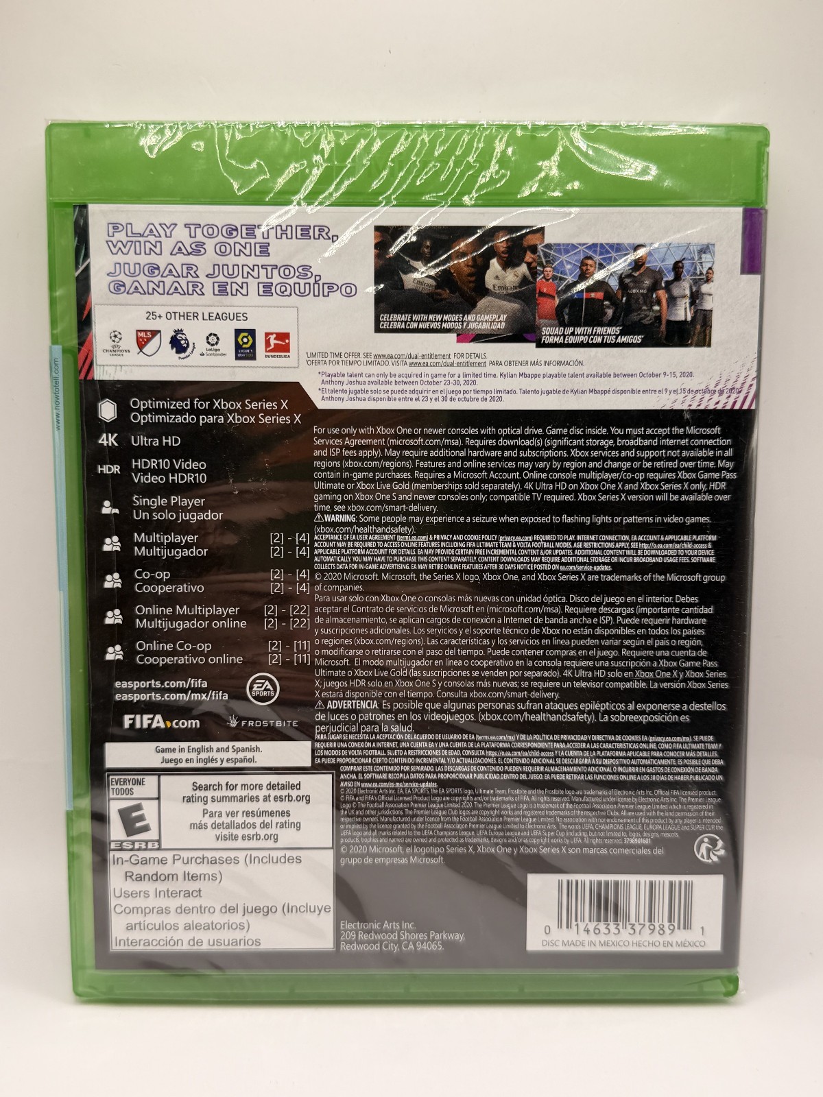 FIFA 21 – Microsoft Xbox One – Series X – Brand New – Sealed – EA Sports – 4K HD