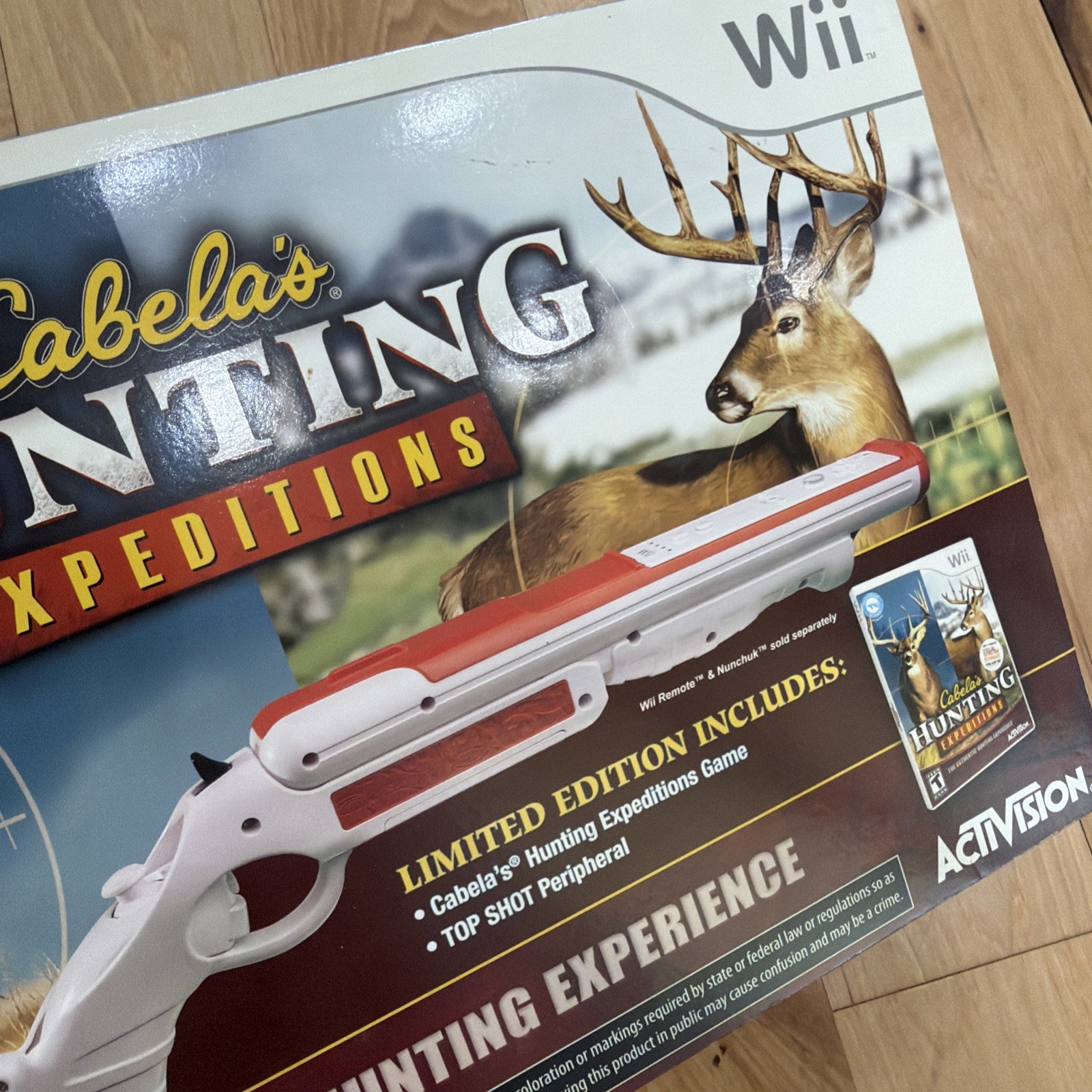 Nintendo Wii Cabelas Hunting Expeditions Limited Edition Game + Peripheral NEW