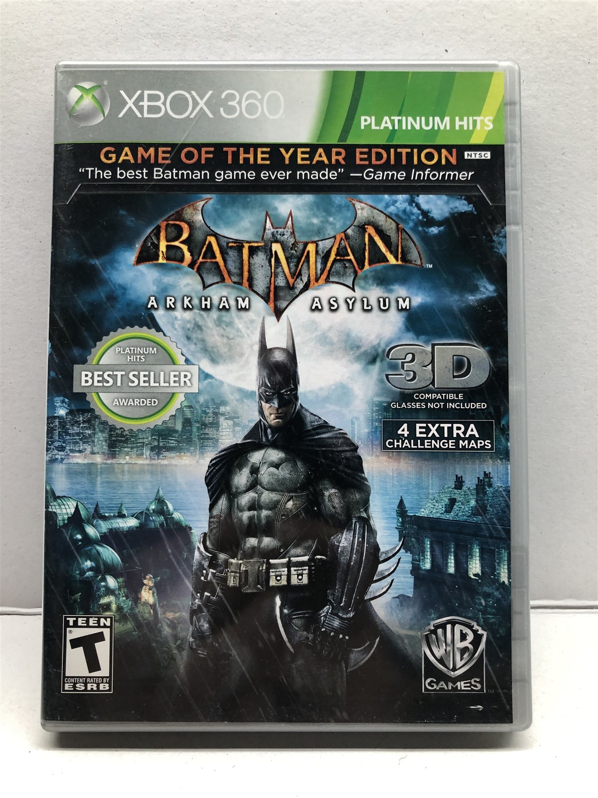 Batman: Arkham Asylum – Game of the Year Edition (Xbox 360, 2010) Complete