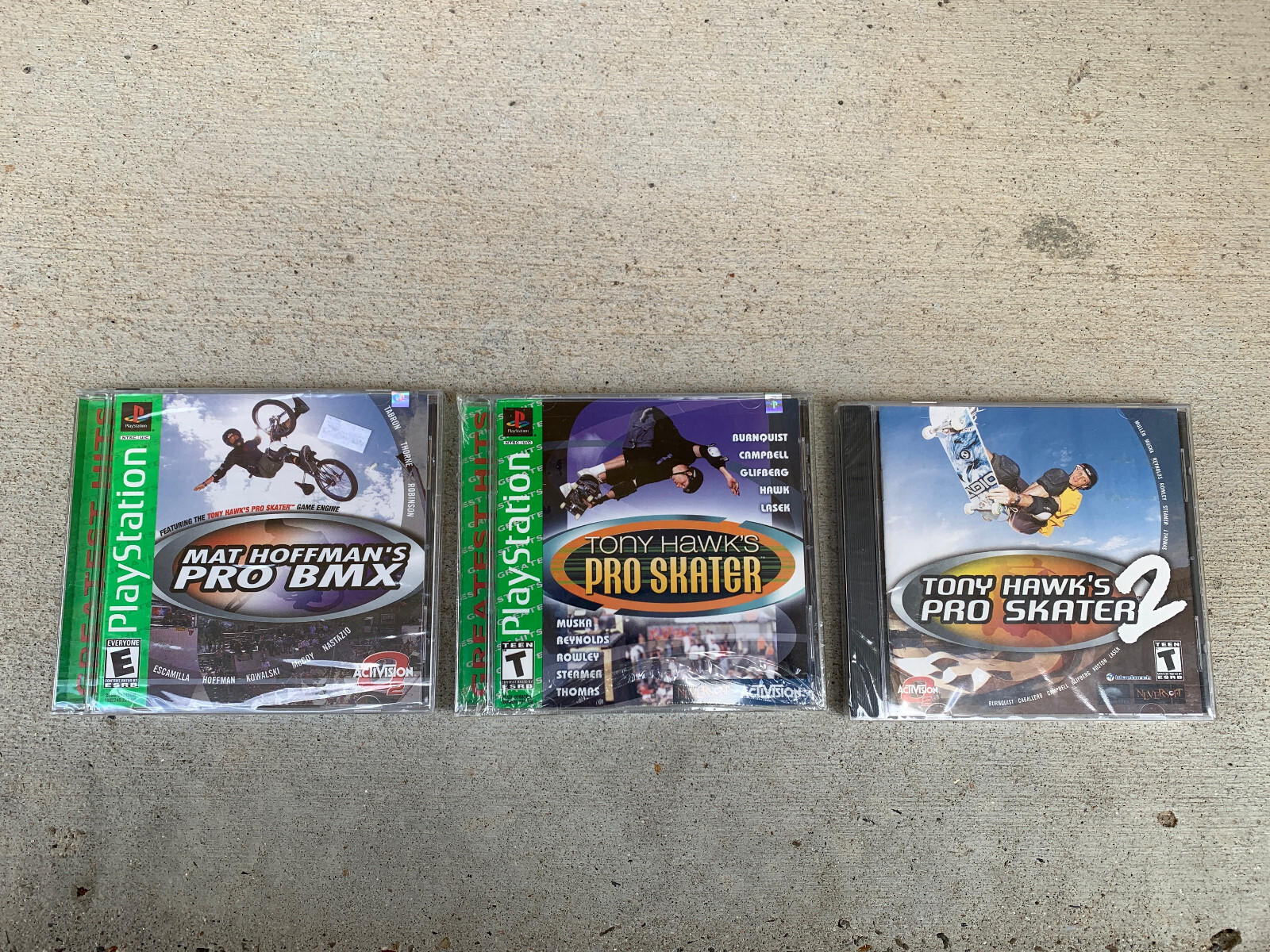 Rare Sealed PlayStation 1 & PC Lot – Tony Hawk’s Pro Skater & Mat Hoffman’s BMX