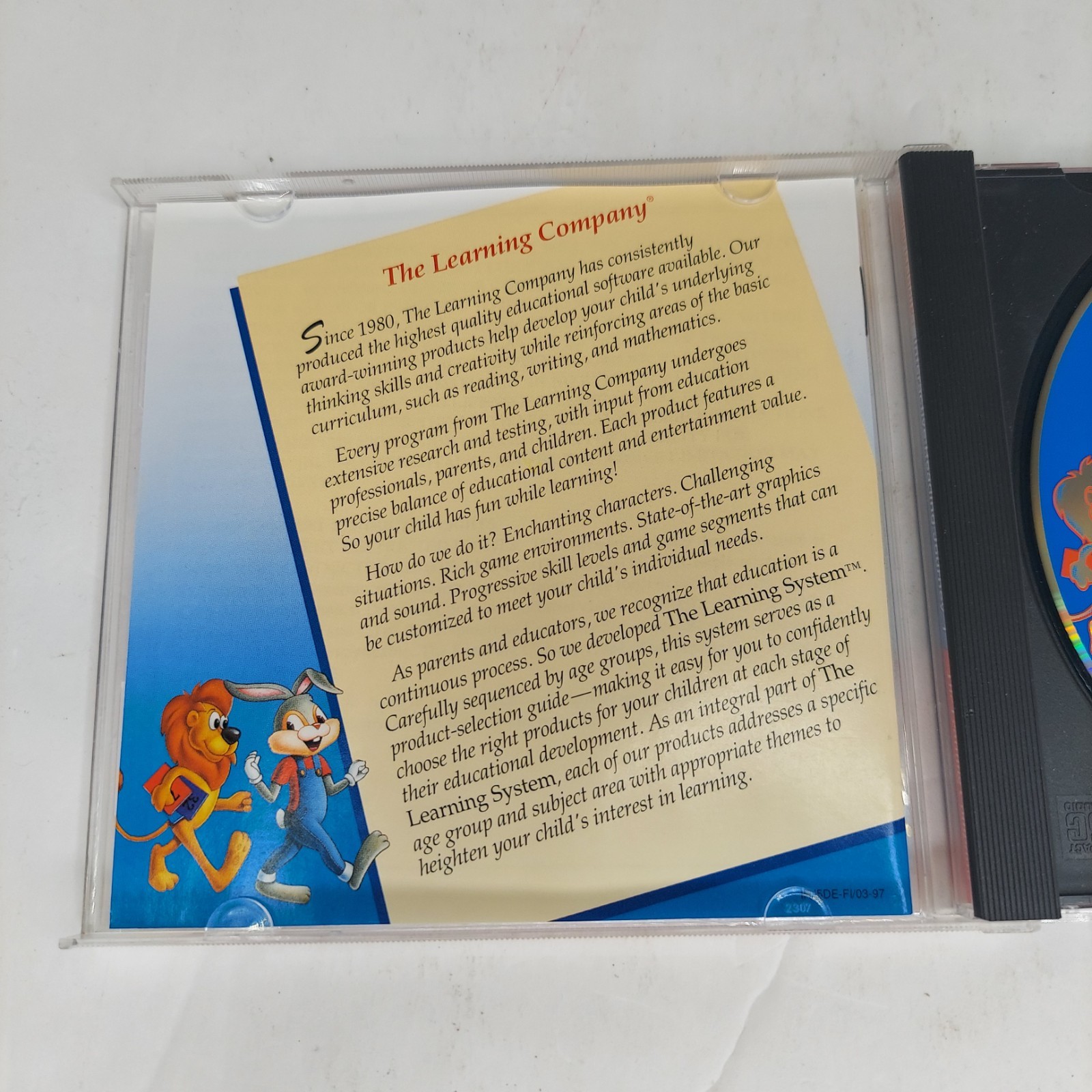 Reader Rabbit’s Interactive Reading Journey 1 PC Game – The Learning Company