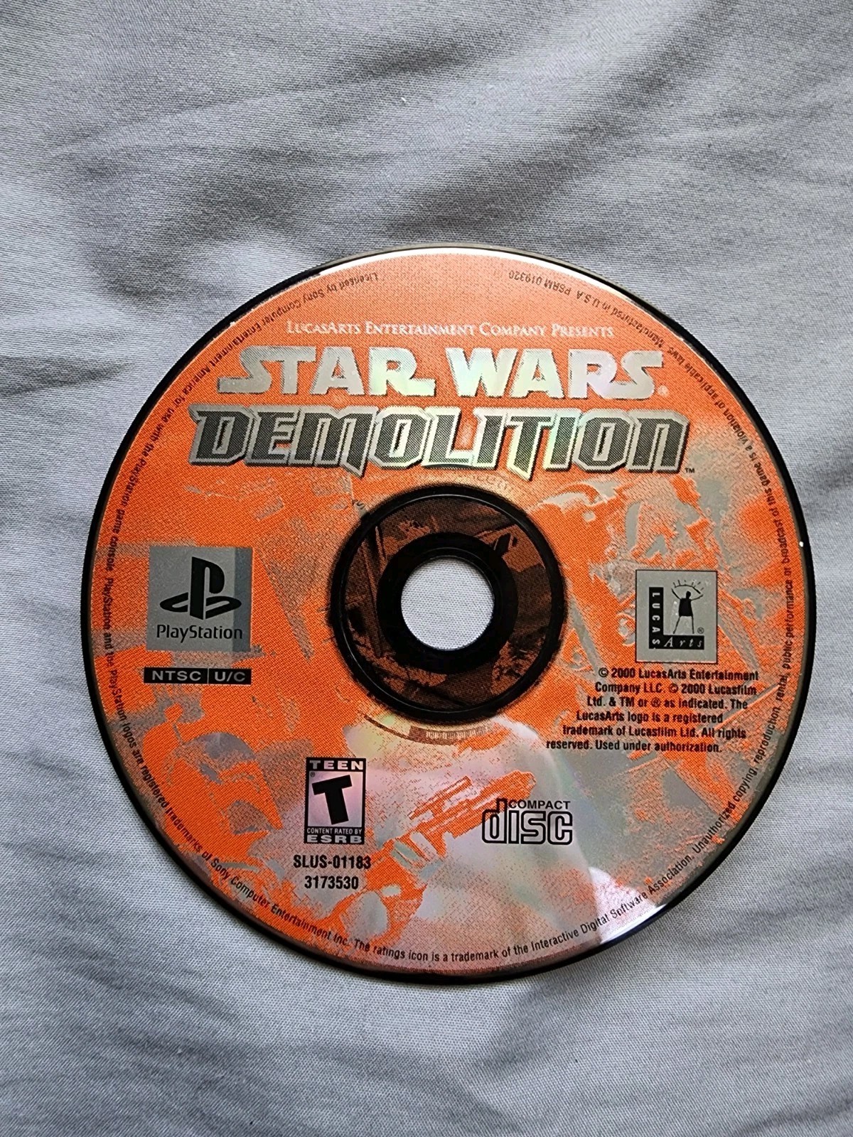 Star Wars: Demolition (Sony PlayStation 1, 2000) PS1 DISC ONLY Tested
