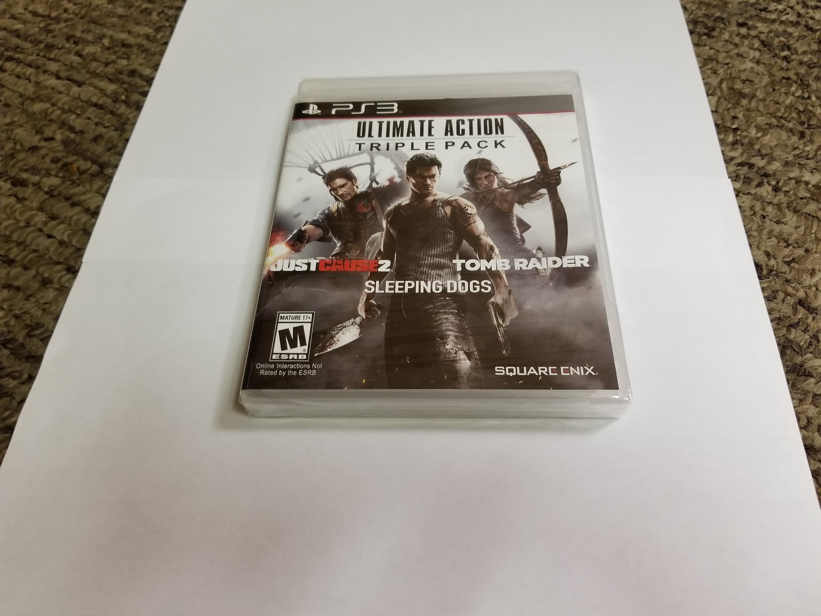 Ultimate Action Triple Pack PlayStation 3 tomb raider just cause 2 sleeping ps3