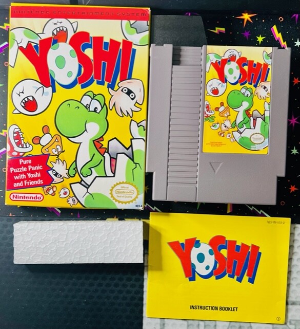 CIB NES Yoshi (Nintendo Entertainment System, 1992) Complete Clean Tested