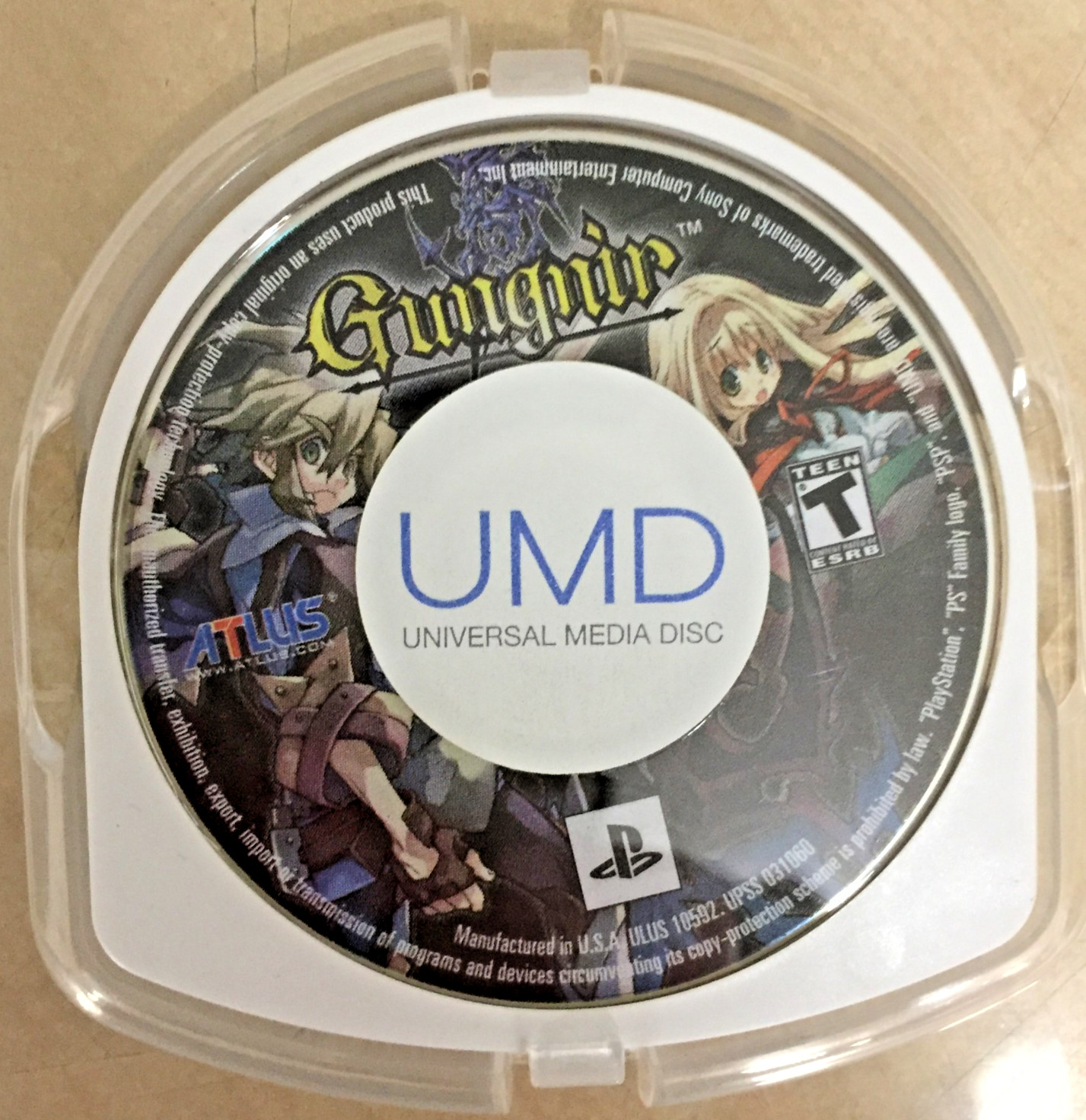 Gungnir SONY PSP Atlus GAME DISC ONLY Playstation PORTABLE Tactical RPG Action