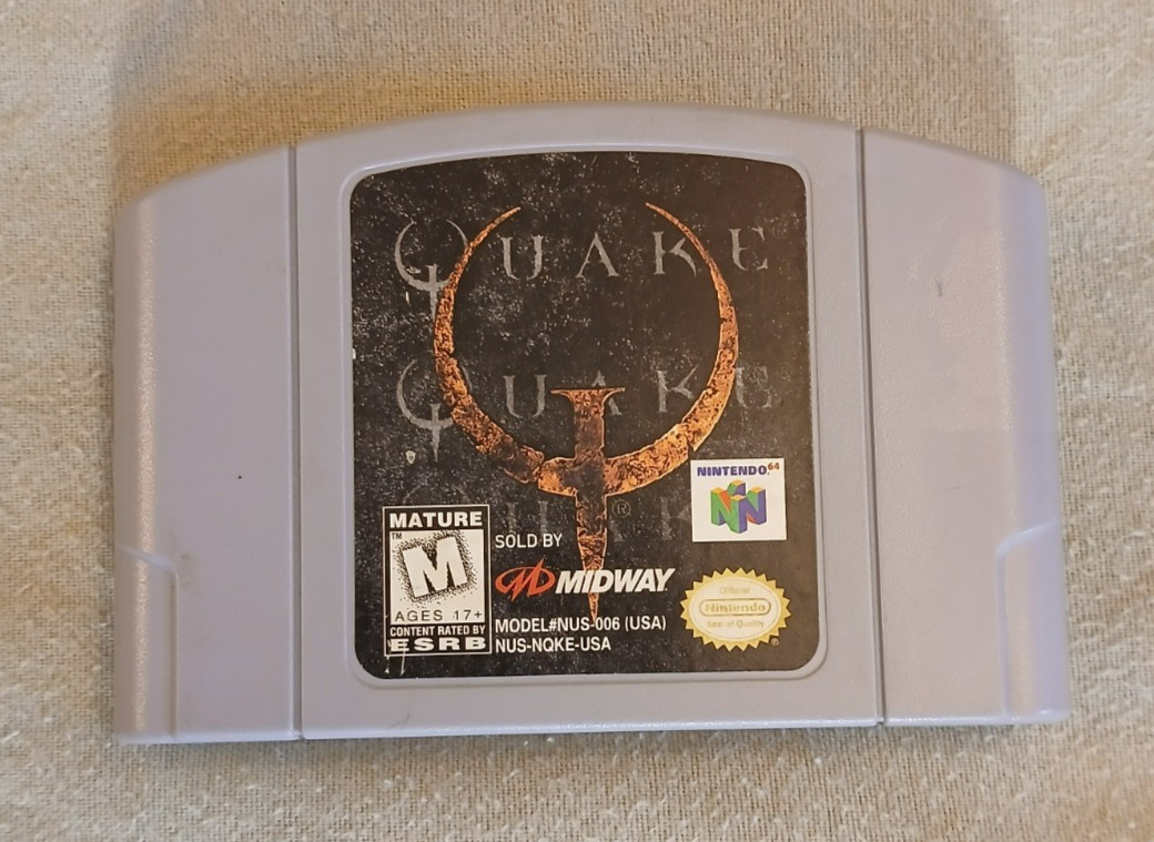 Nintendo 64, Quake 64 Game Cartridge, Very Good Condition