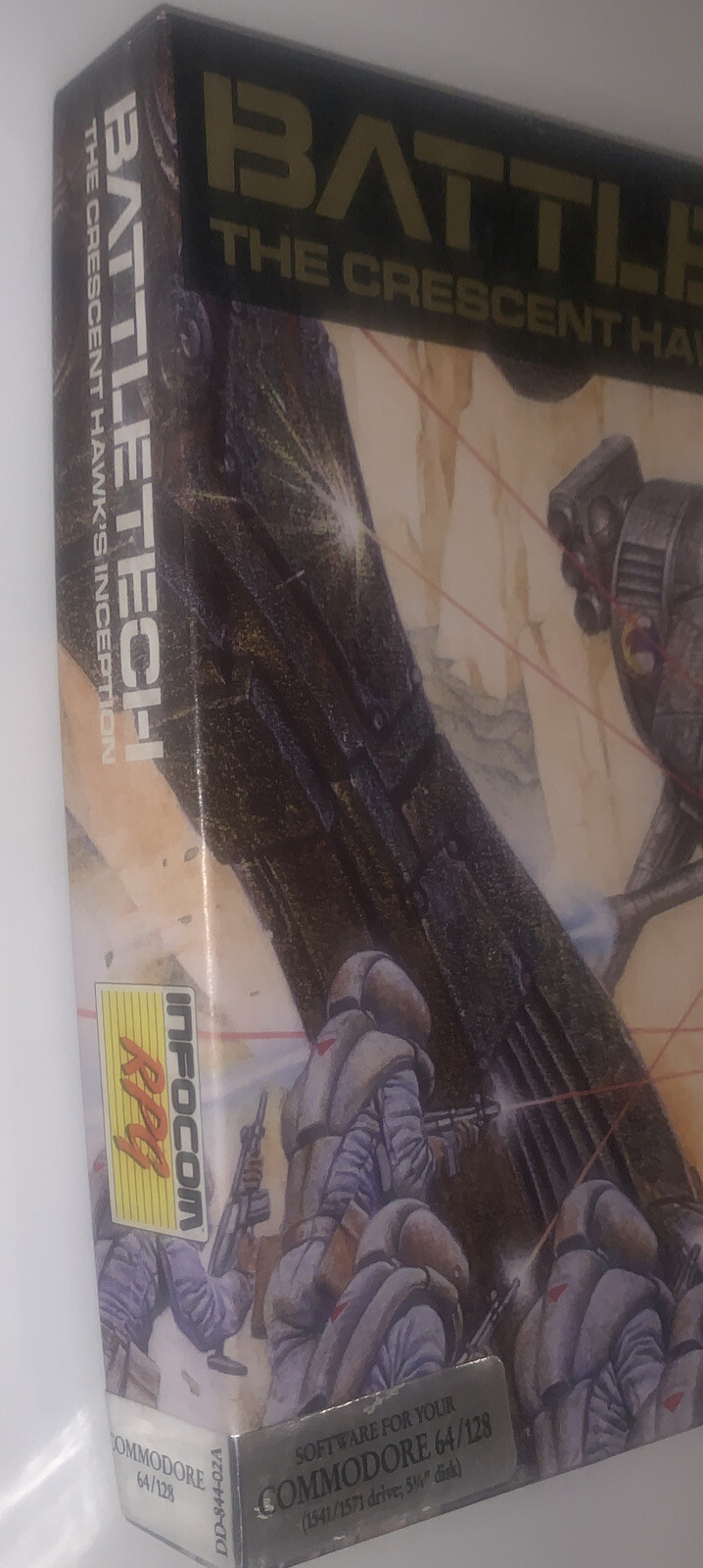 BATTLETECH CRESCENT HAWKS INCEPTION INFOCOM Commodore 64 128 Disk Preowned