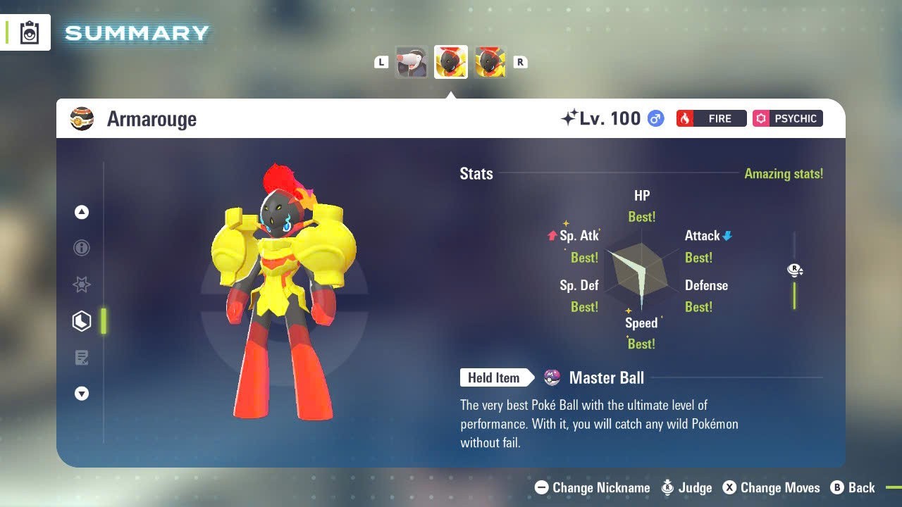 ✨COMBO SHINY CHARCADET & ARMAROUGE & CERULEDGE ✨6IV MAX EV⭐POKEMON LEGENDS ZA