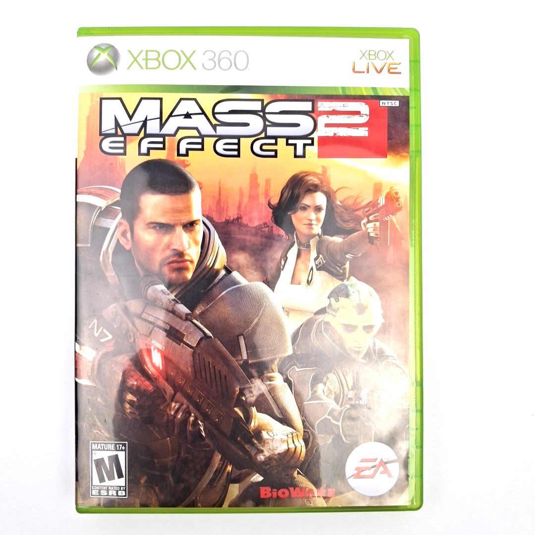 Mass Effect 2 Microsoft Xbox 360 White Label CIB Complete W/ Manual Tested