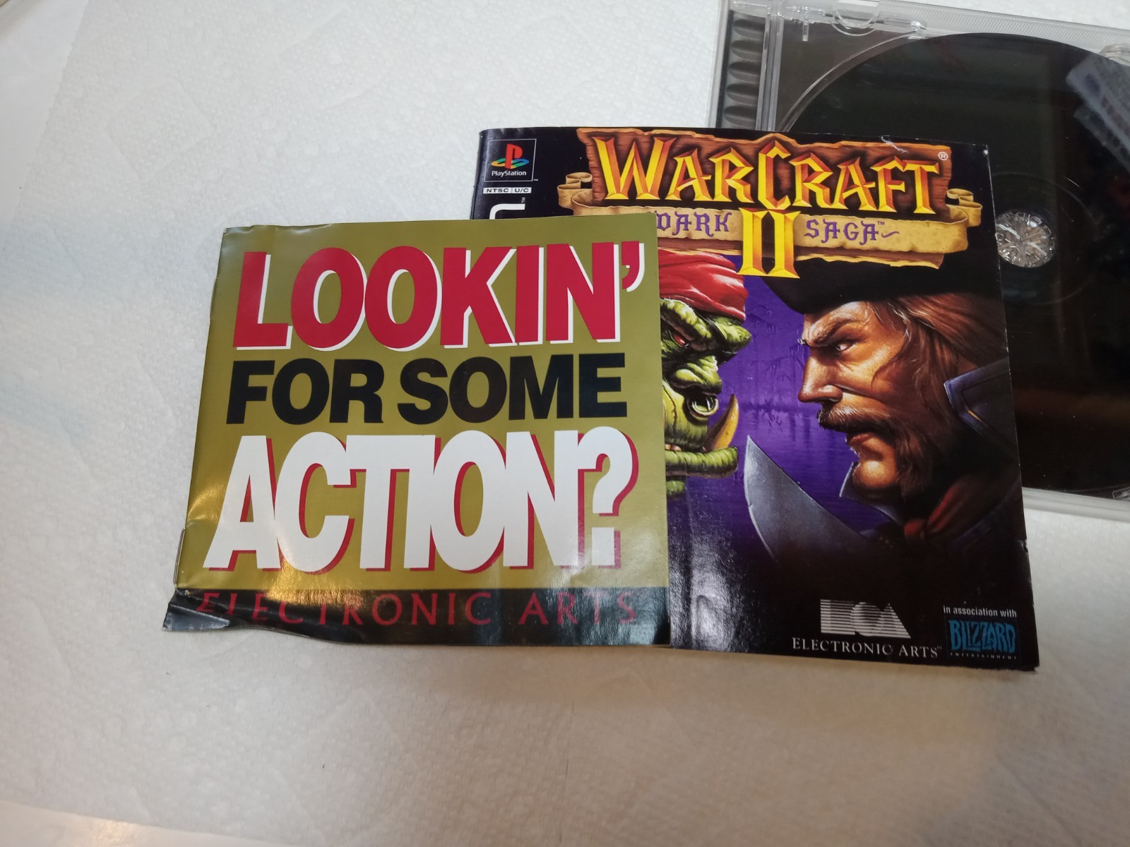 Fun! WarCraft II: The Dark Saga (Sony PlayStation 1, 1998) – CIB Near Mint Disc