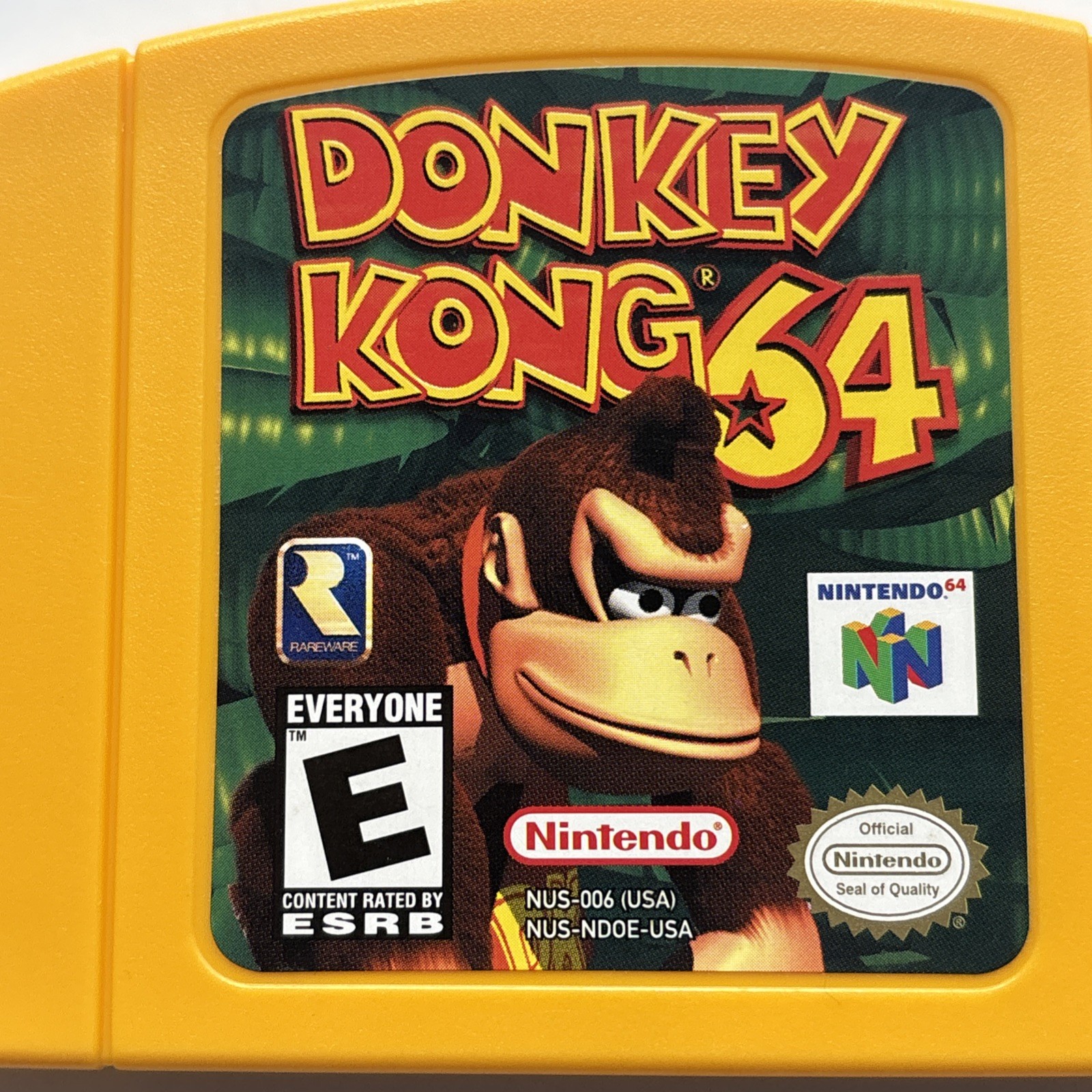 Donkey Kong 64 (Nintendo 64) N64 Game Authentic Cleaned Tested RareWare Yellow
