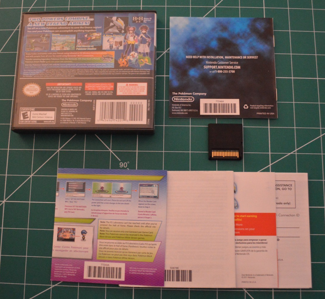Pokémon Black Version 2 (Nintendo DS, 2012) *Adult Owned*
