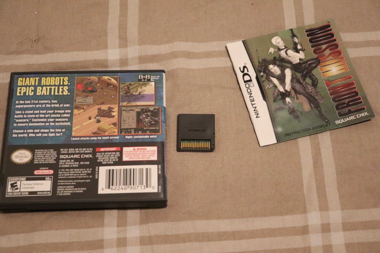 Front Mission Nintendo DS 2007 Complete CIB Strategy RPG Square Enix Tested