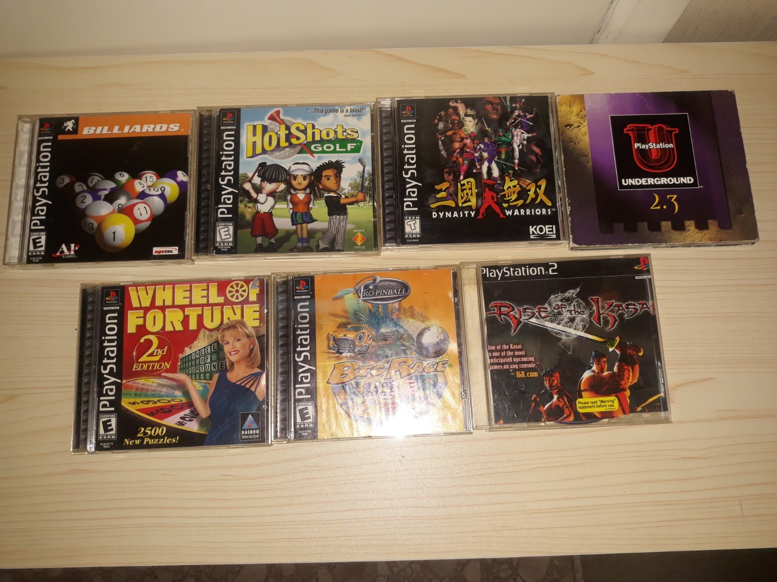 Mixed lot of 7 ps1 and 2 games UNTESTED (see picture for titles)