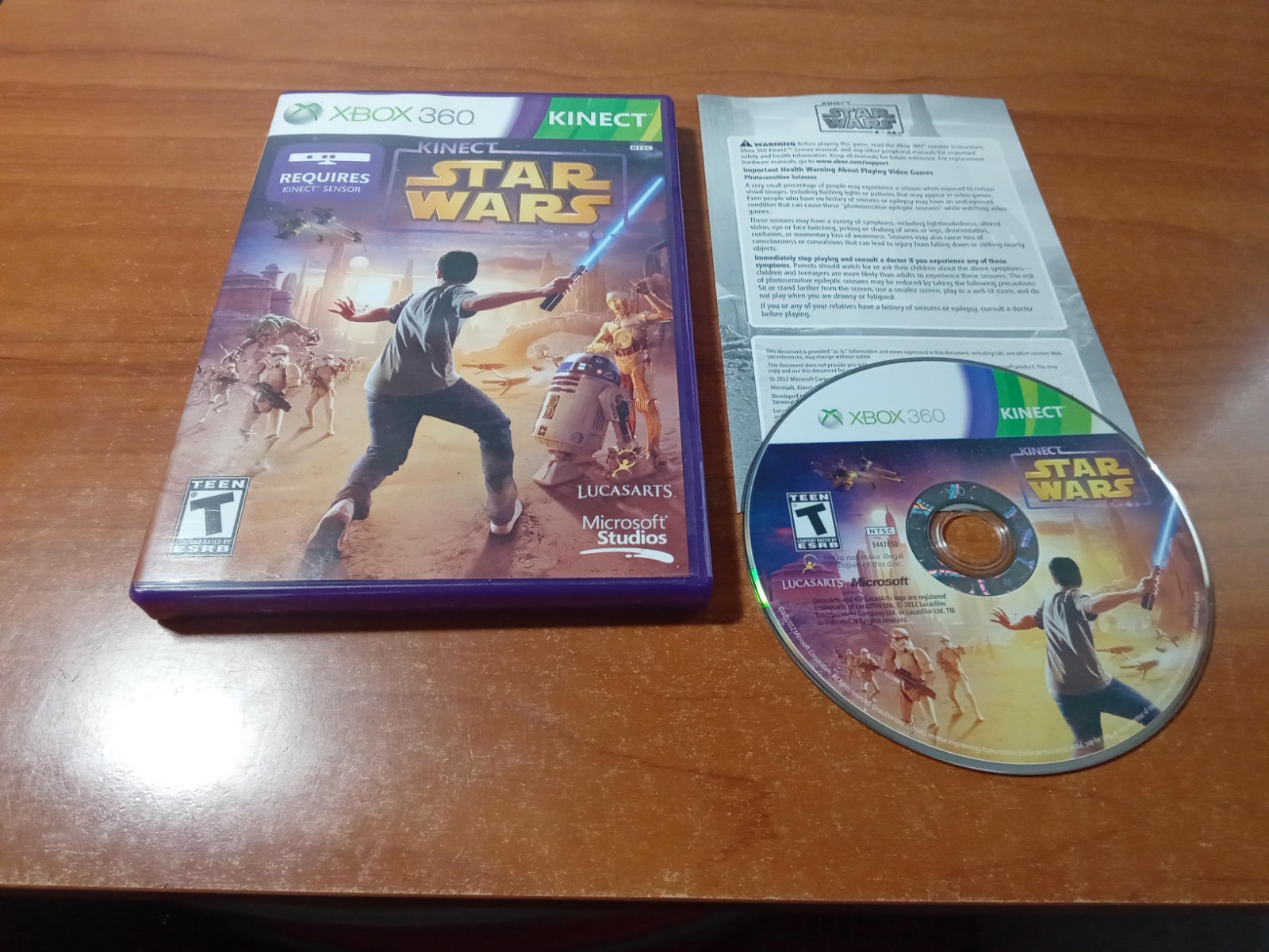 CIB Kinect Star Wars (Microsoft Xbox 360, 2012) Complete *TESTED*