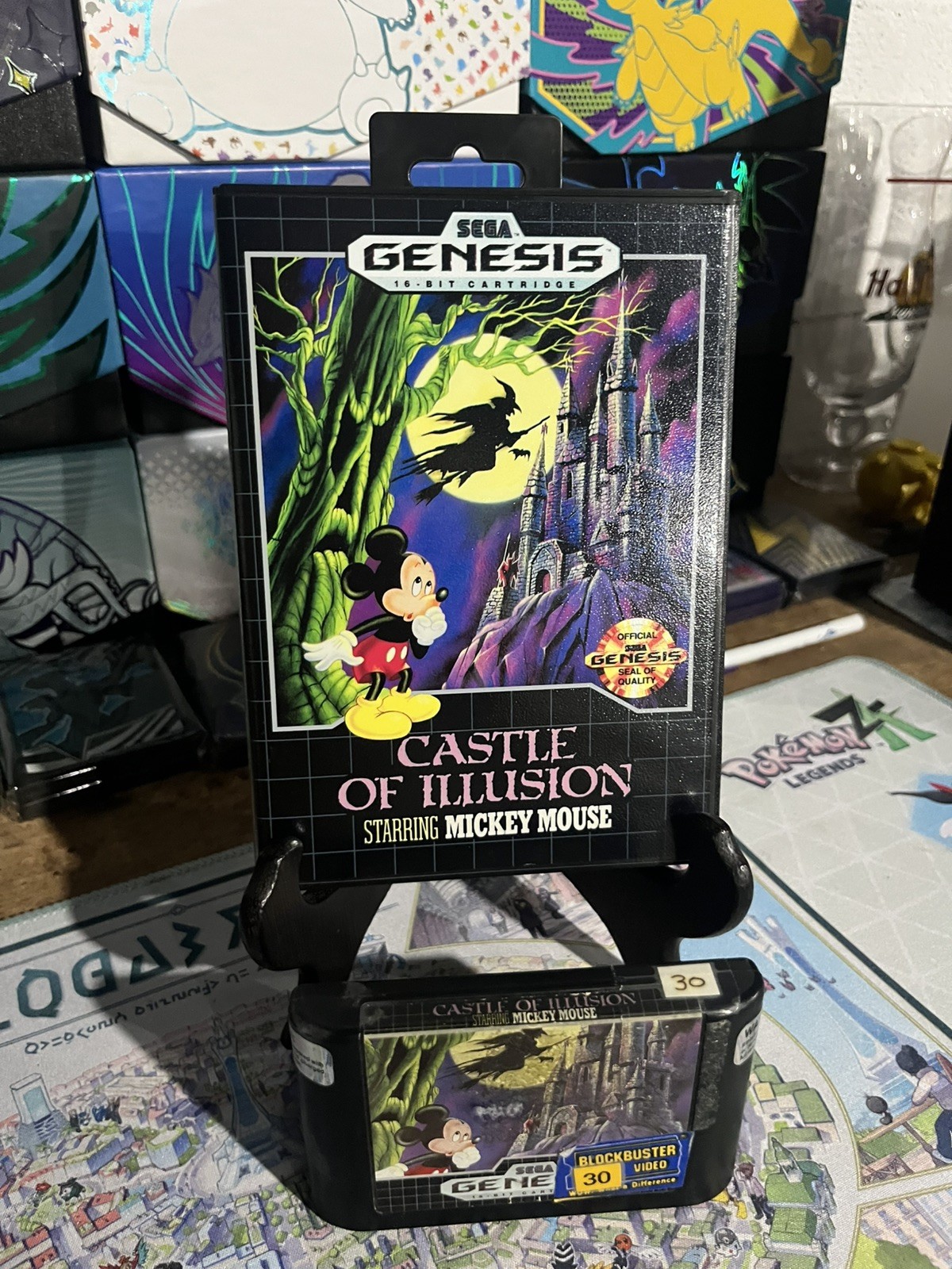Castle of Illusion Starring Mickey Mouse (Sega Genesis, 1990) NO MANUAL REPROBOX