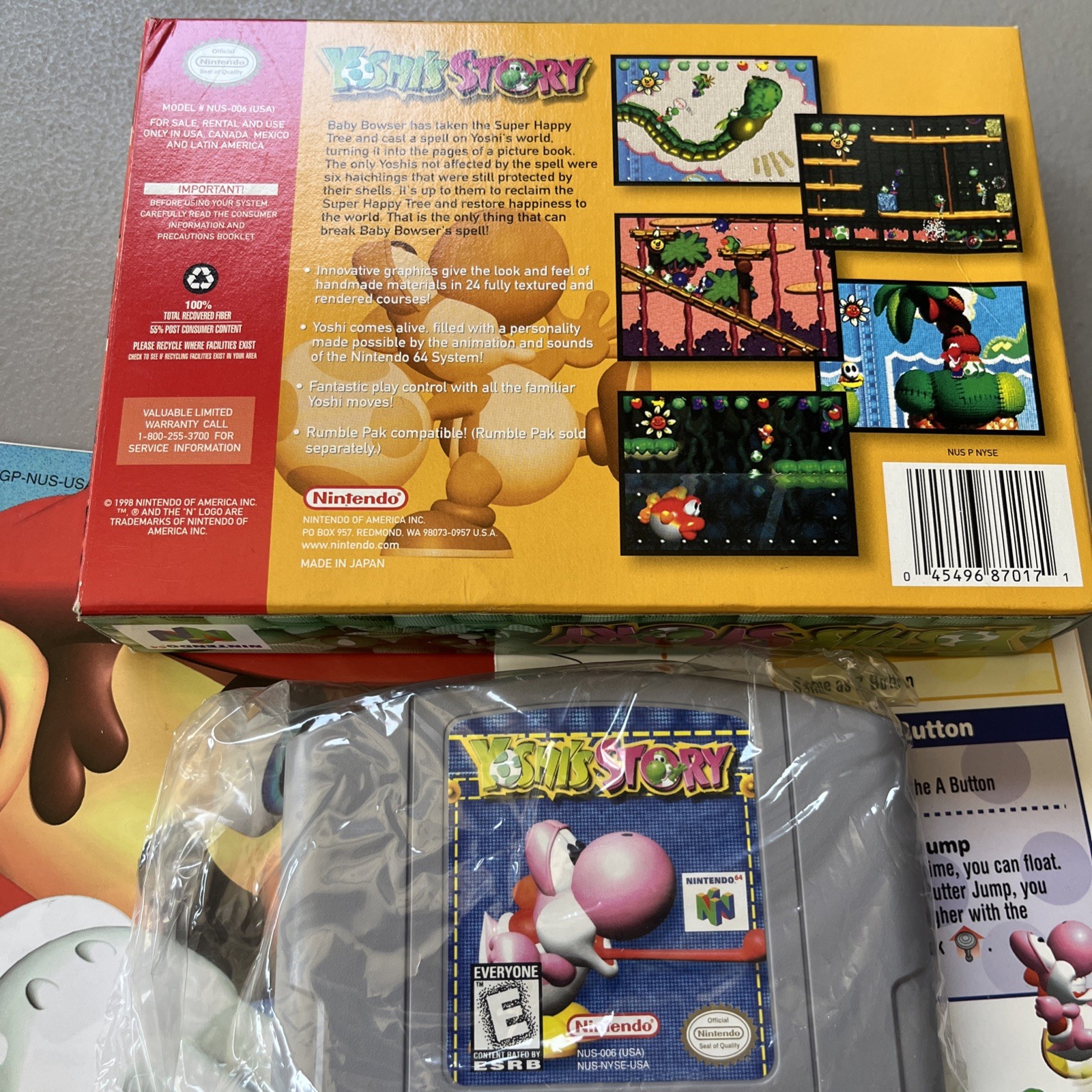Yoshi’s Story N64 CIB