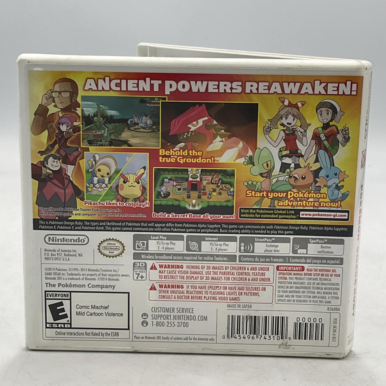 Pokemon Omega Ruby Nintendo 3DS Game Manual Included E NTSC-U/C NO GAME