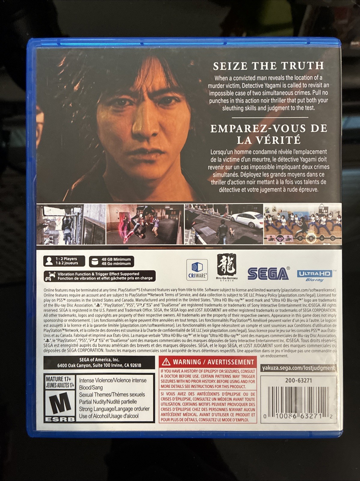 Lost Judgment – Sony PlayStation 5