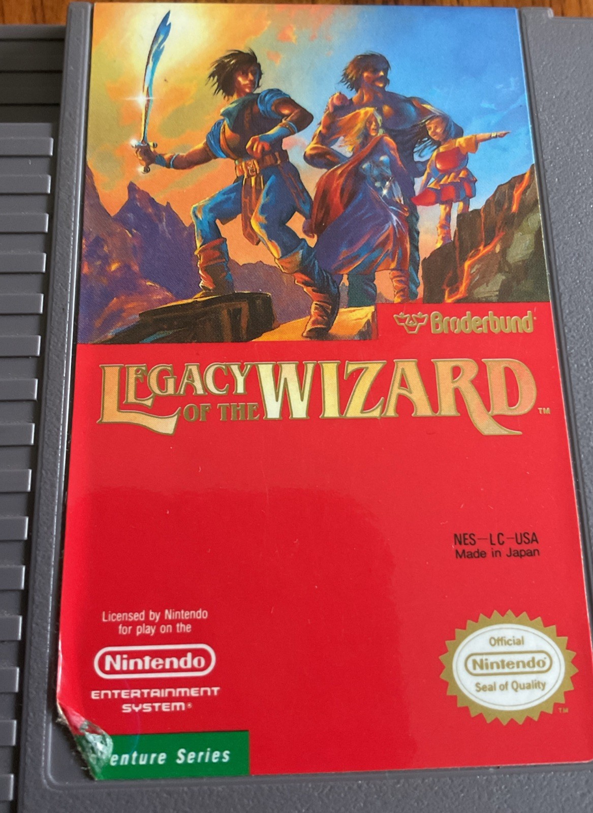 Legacy of the Wizard – Authentic/Tested – Nintendo – Brøderbund – NES; 1988