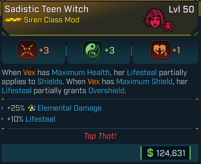 Borderlands 4 – VEX – TEEN WITCH CLASS MODS – 100% CHARITY! (PC/PS/XBOX)
