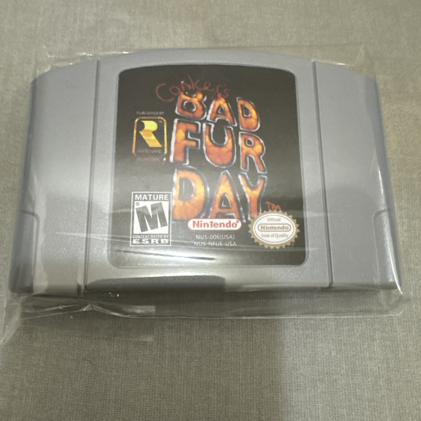 Conkers Bad Fur Day 64 Games For Nintendo N64 US Version Free USA Shipping